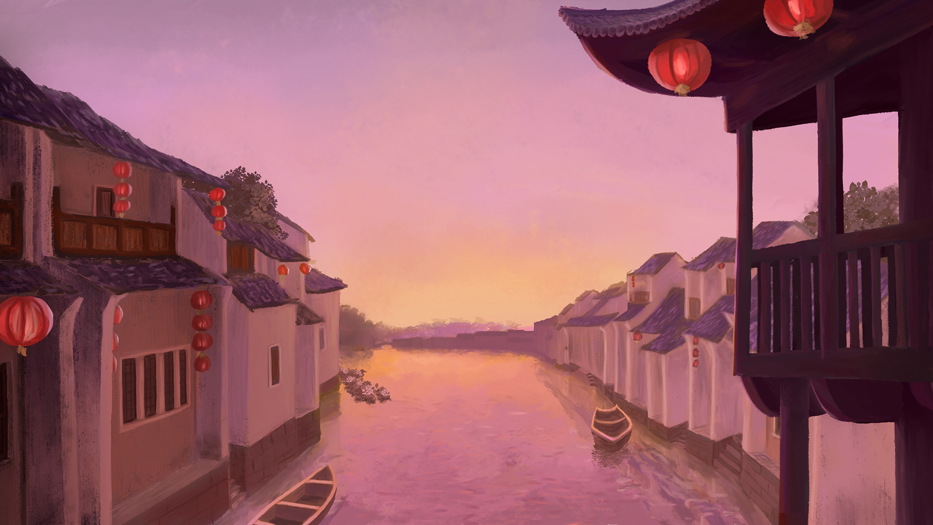 Prompt Illustration: Village (Digital Illustration)