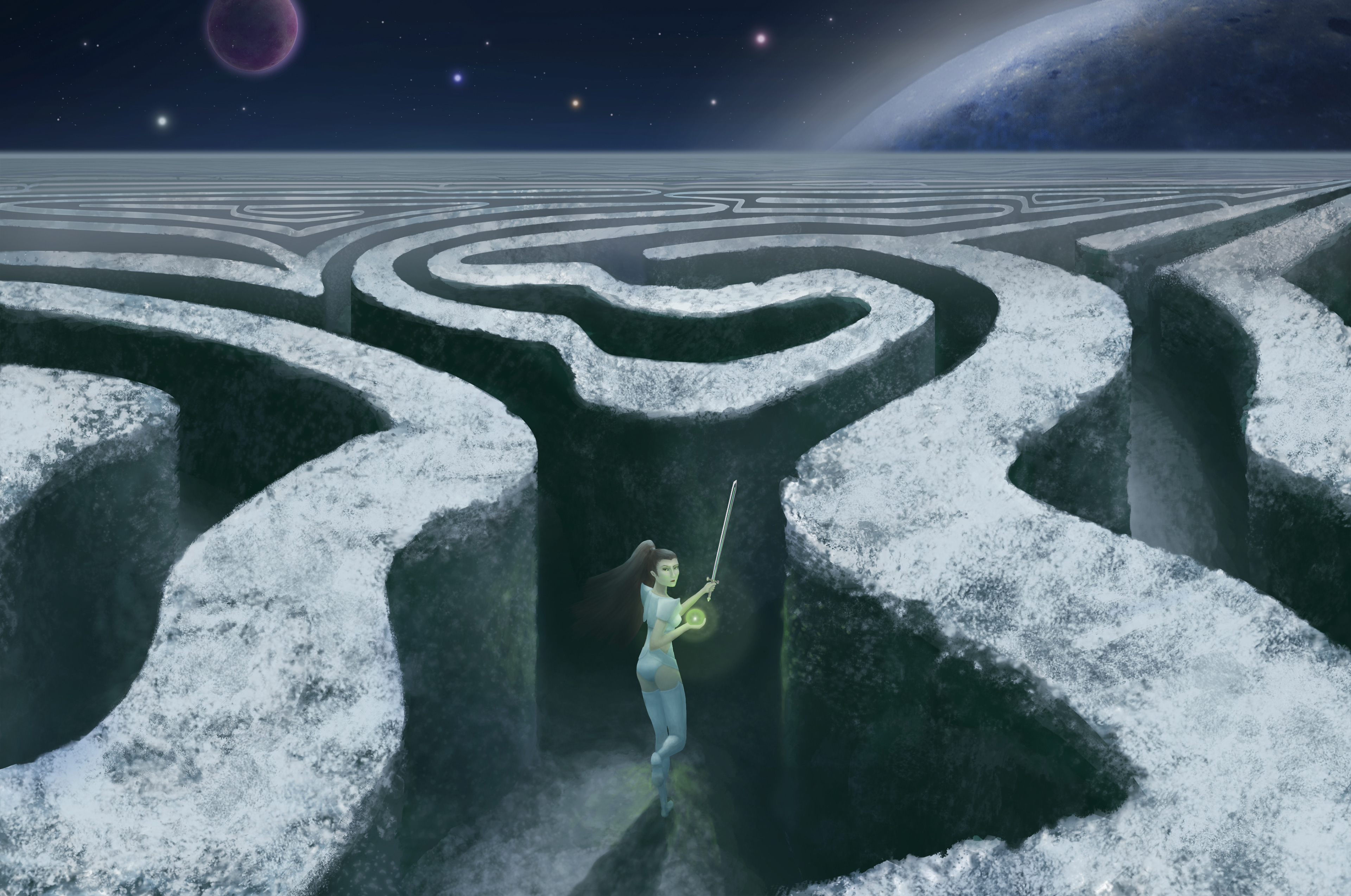Space Escape (Digital Illustration)