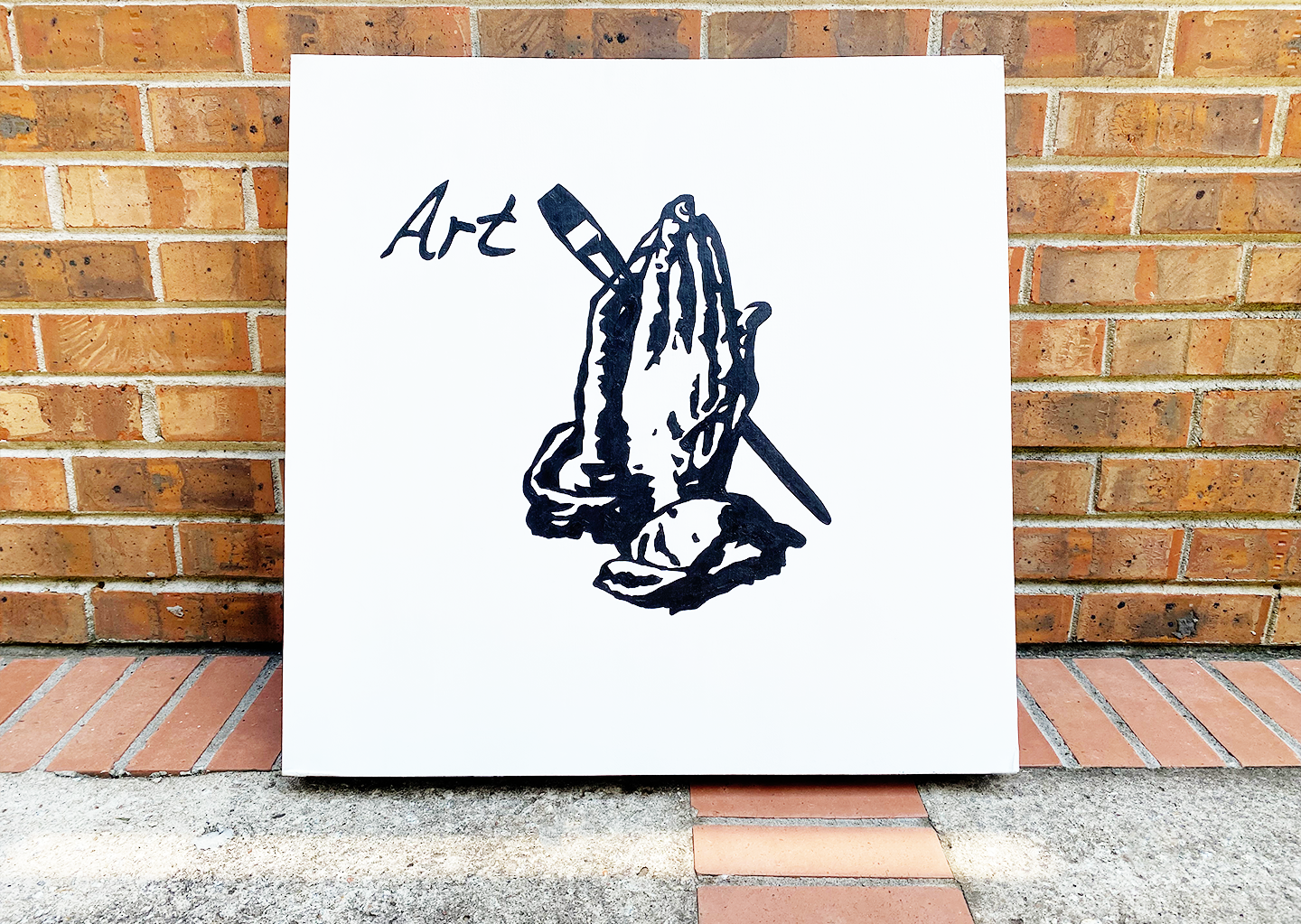 Smith, Jaylon. Art Gawd. 2015. Acrylic on canvas. 24 x 24 inches.