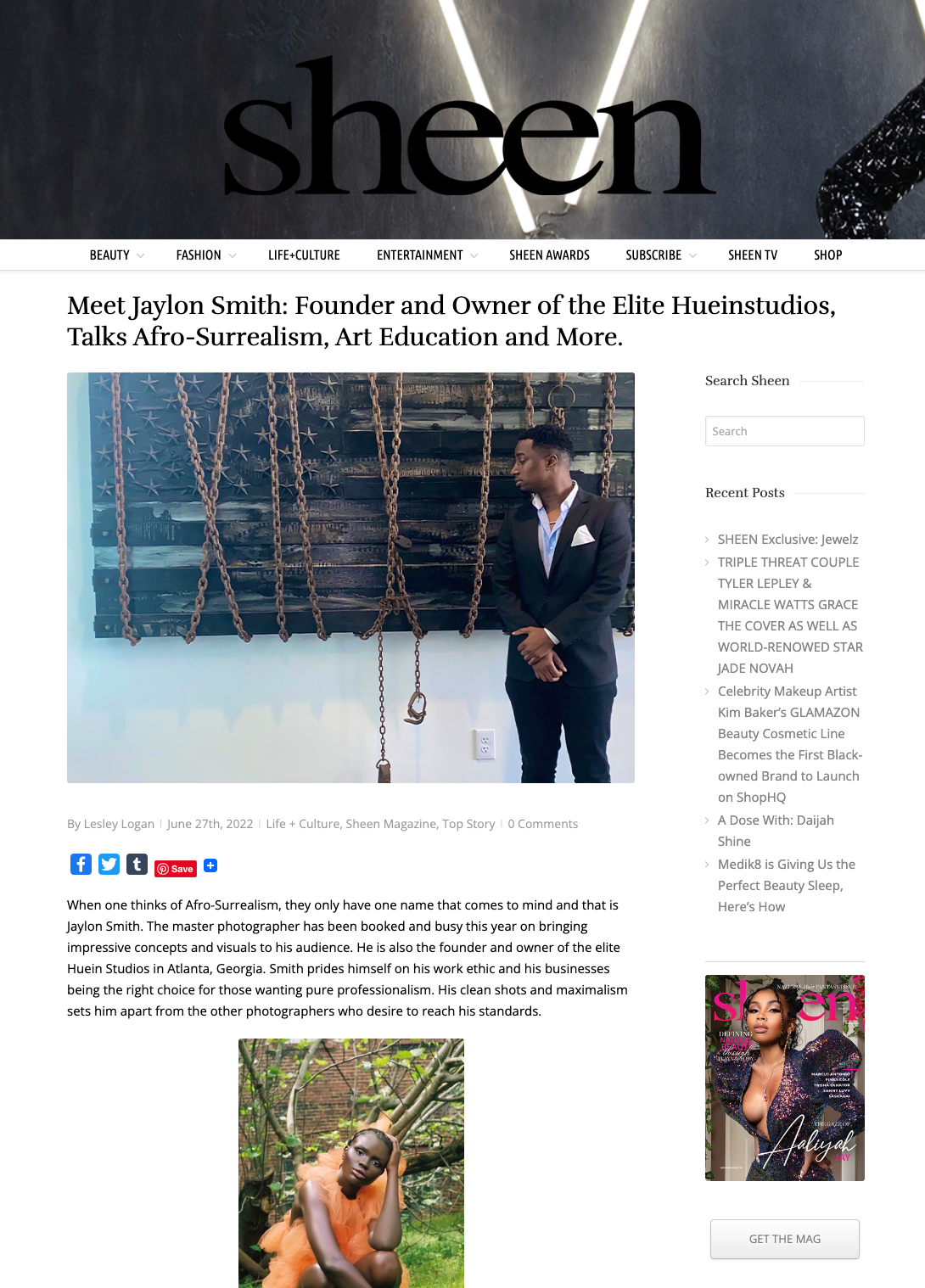 http://www.sheenmagazine.com/meet-jaylon-smith-founder-and-owner-of-the-elite-hueinstudios-talks-afro-surrealism-art-education-and-more/