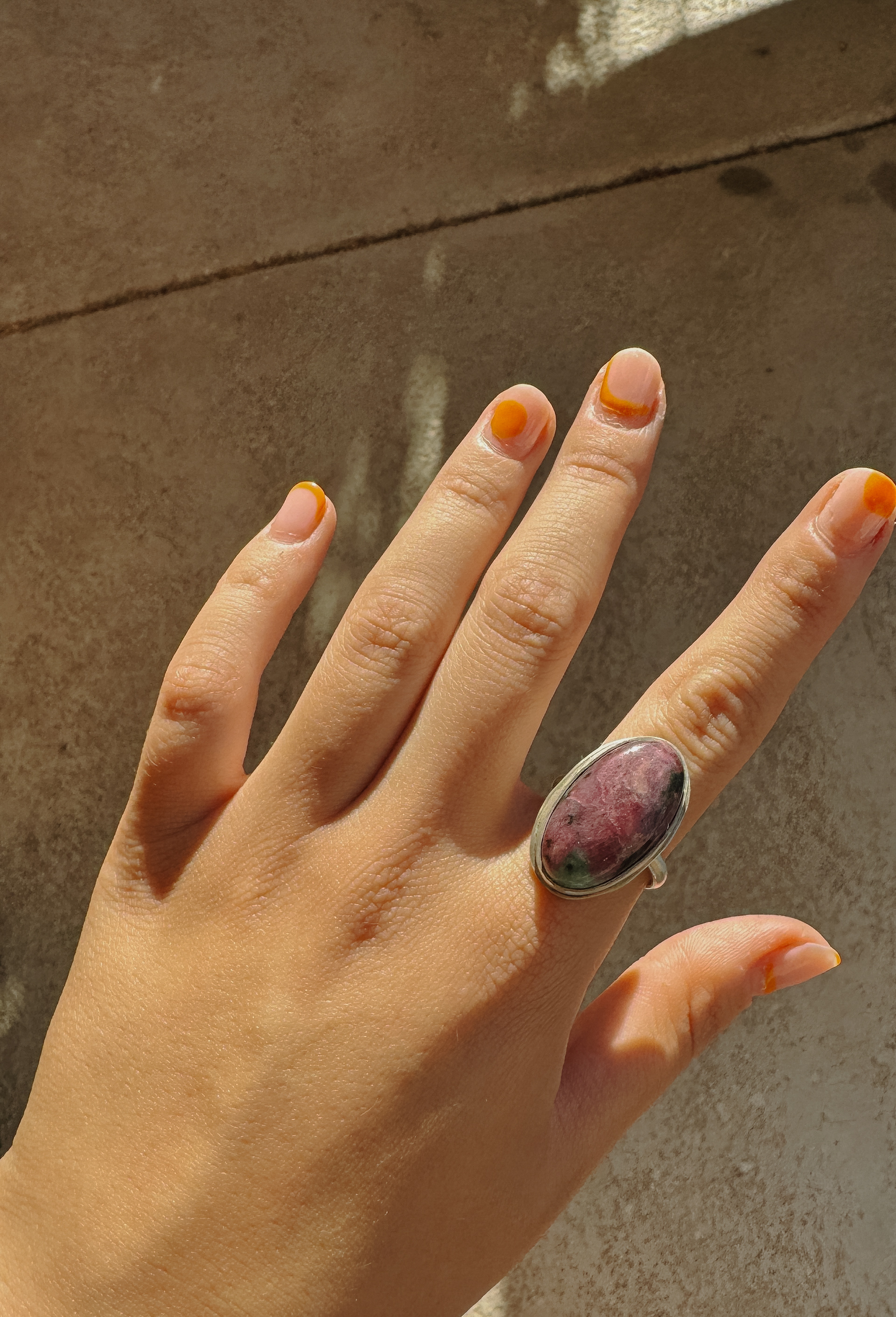 Ruby Zoisite Size 8.5- SOLD