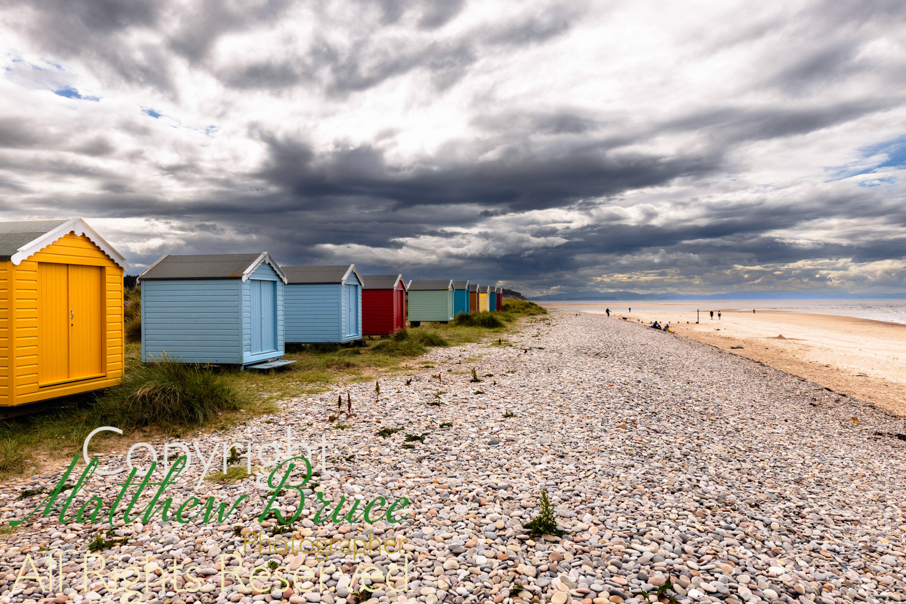 Beach huts, Findhorn, Scotland