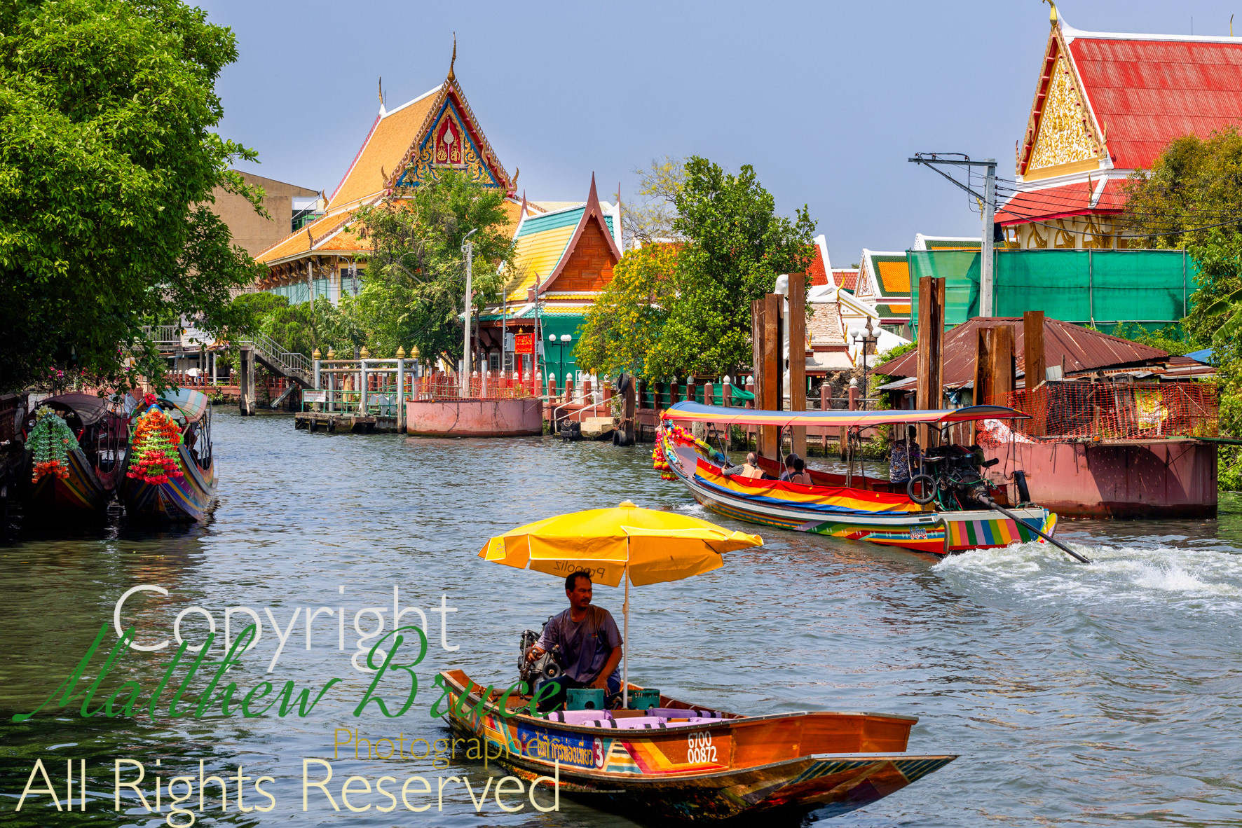 Thai river scene