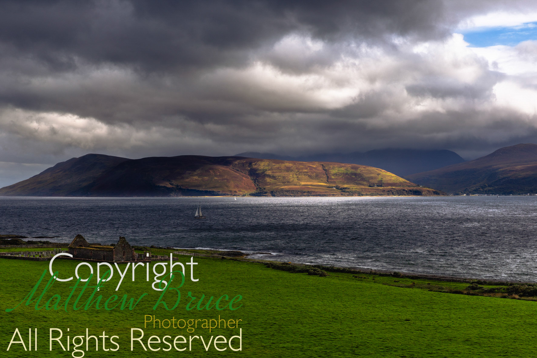 Skipness and views of Arran