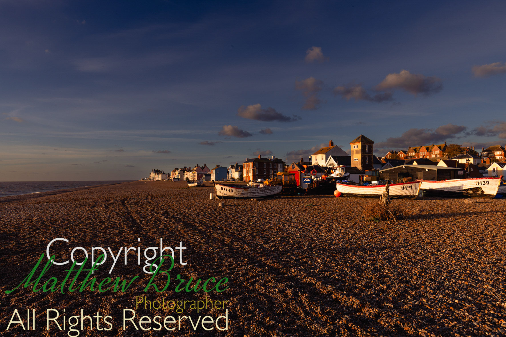 Dawn over Aldeburgh beach