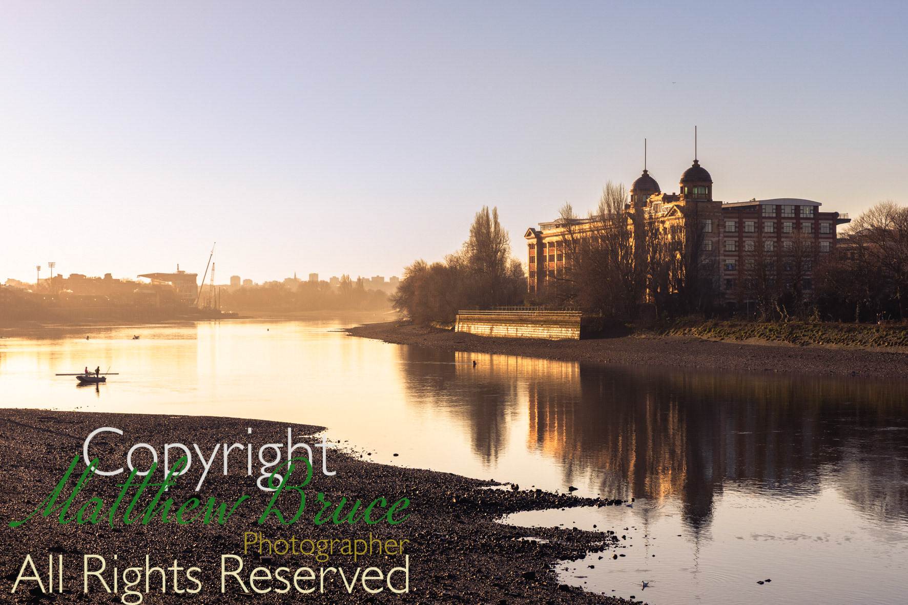 Rowing on the Thames, Hammersmith