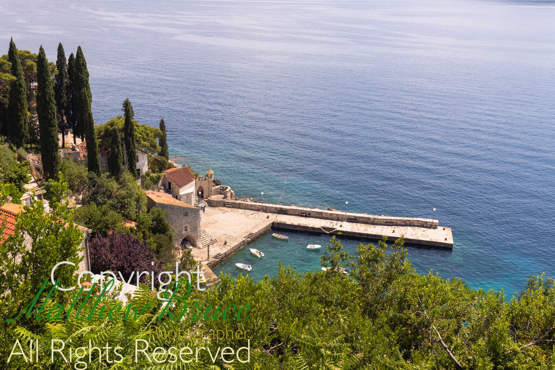 Landing point at Ston, Croatia