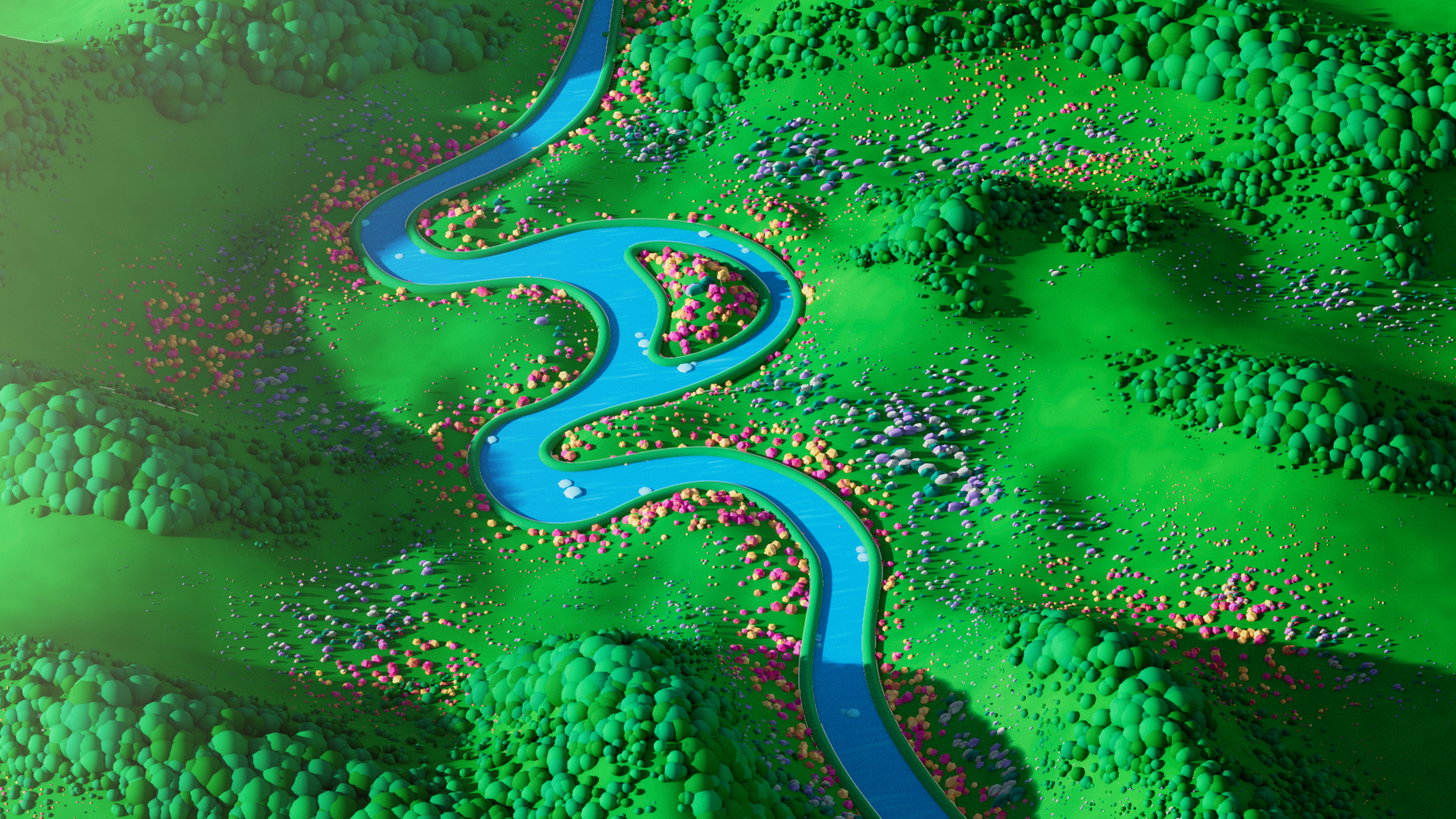 Early styleframe of what was the very first shot. Sad they cut this, I think it was nice!