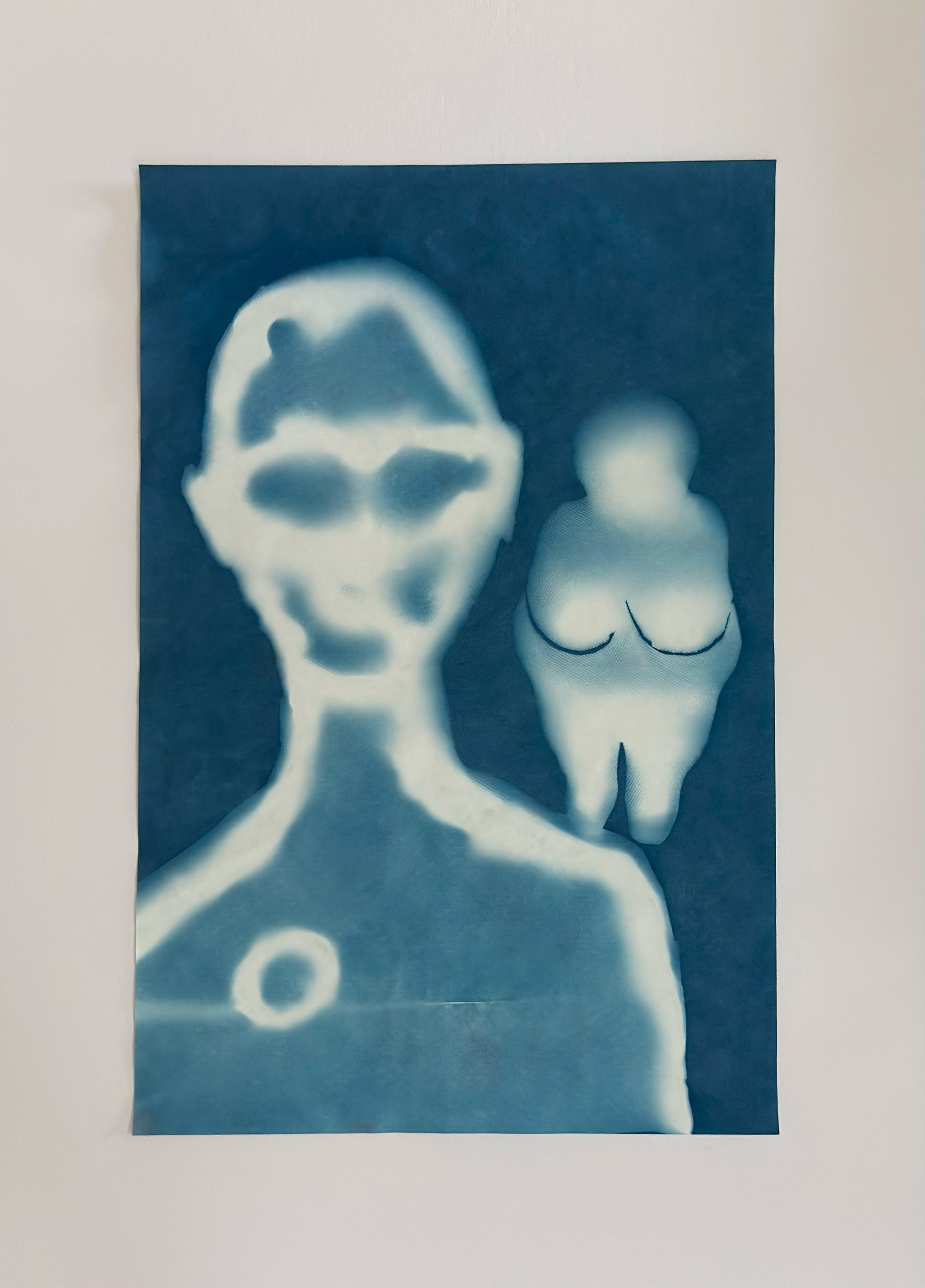 What we carry, 2025, cyanotypia, 11 x 14 in