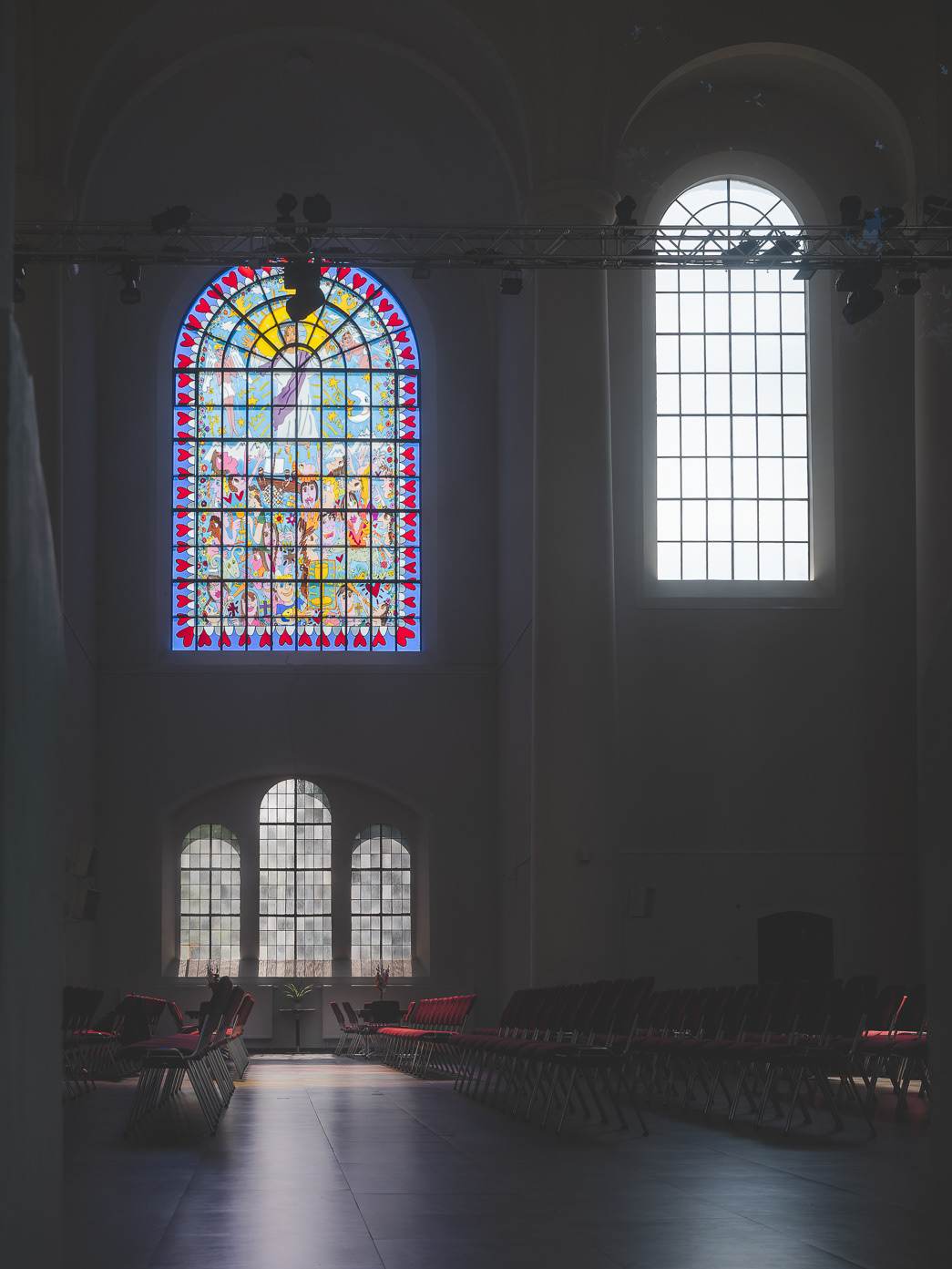 Window in the Kreuzeskirche by James Rizzi