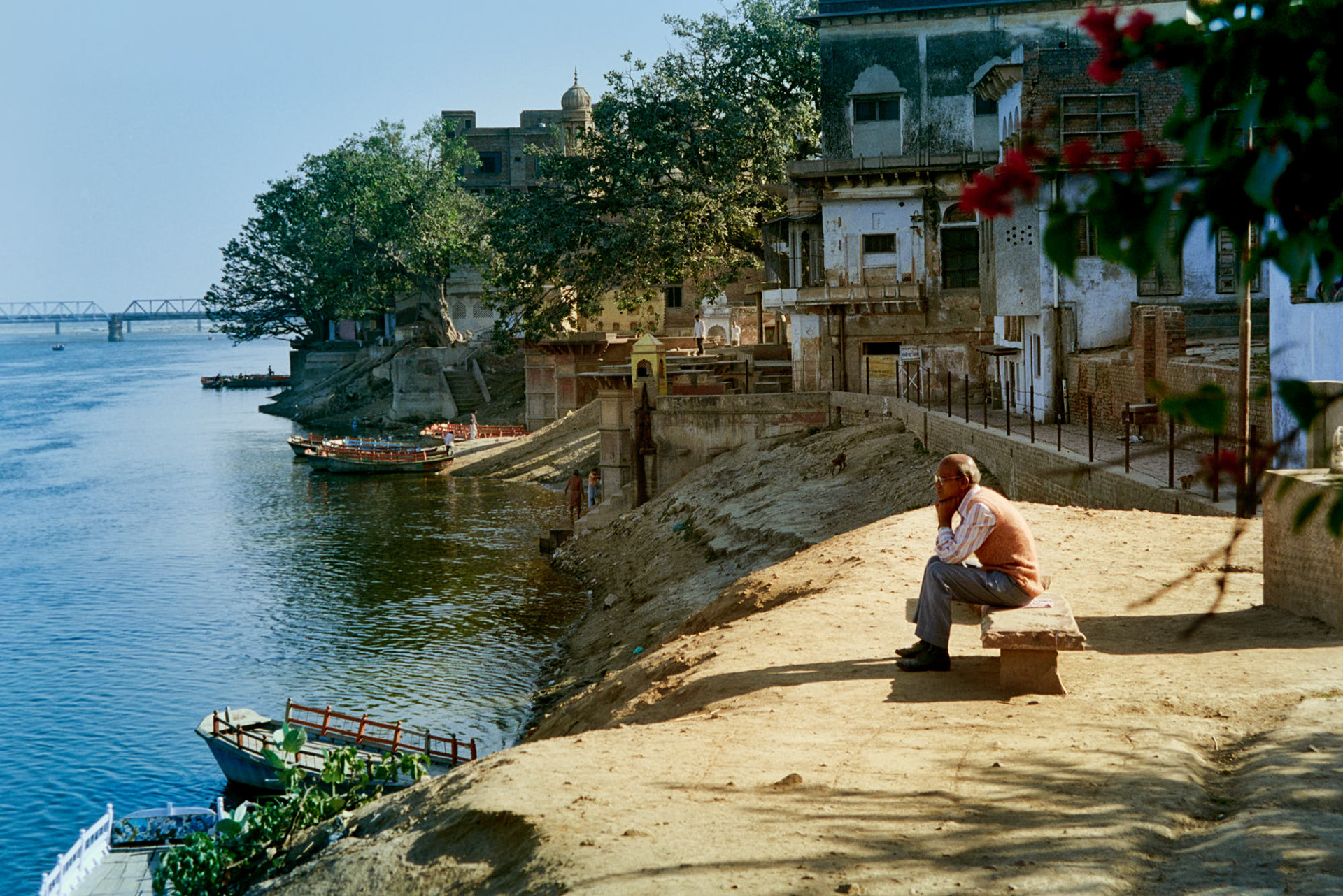 Nepal near Nepalganj - Peacefull moment at the riverside.