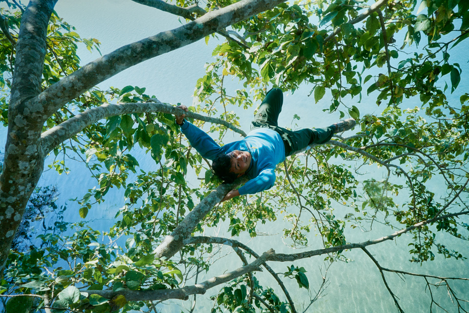 Nepal Bardiya National Park - Our guide waiting for tigers to appear, this is safari on foot!