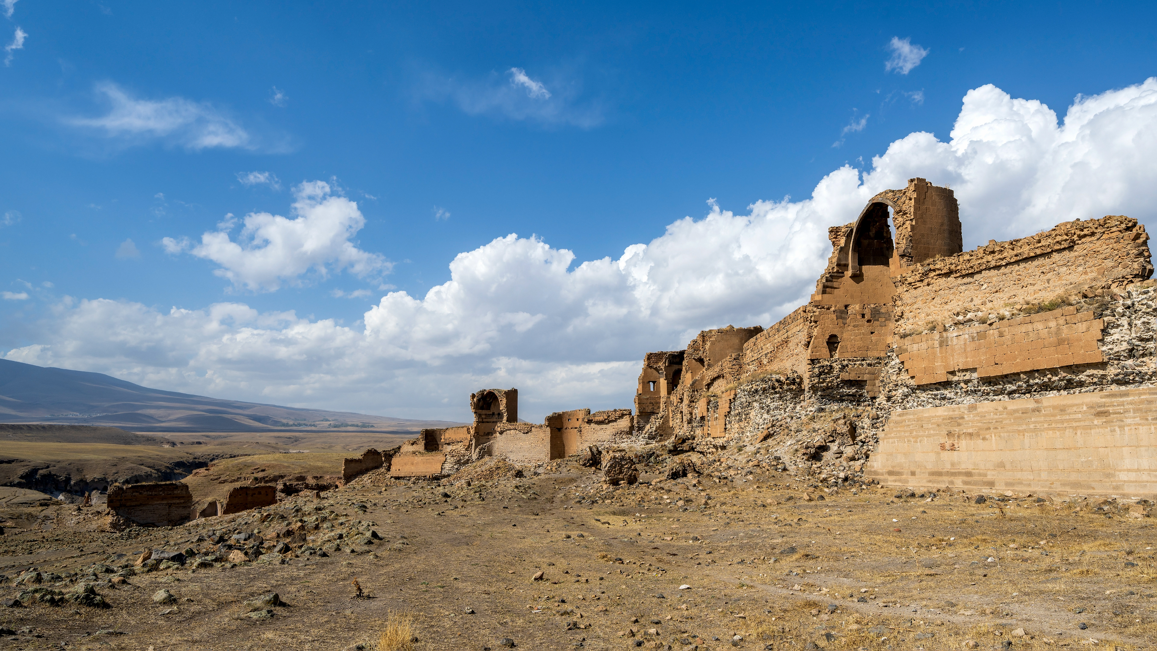 Ani, the city of 1001 churches, of which only ruins of few are still standing. A former capital of Armenian kingdom, now in Turkey next to its border with Armenia
