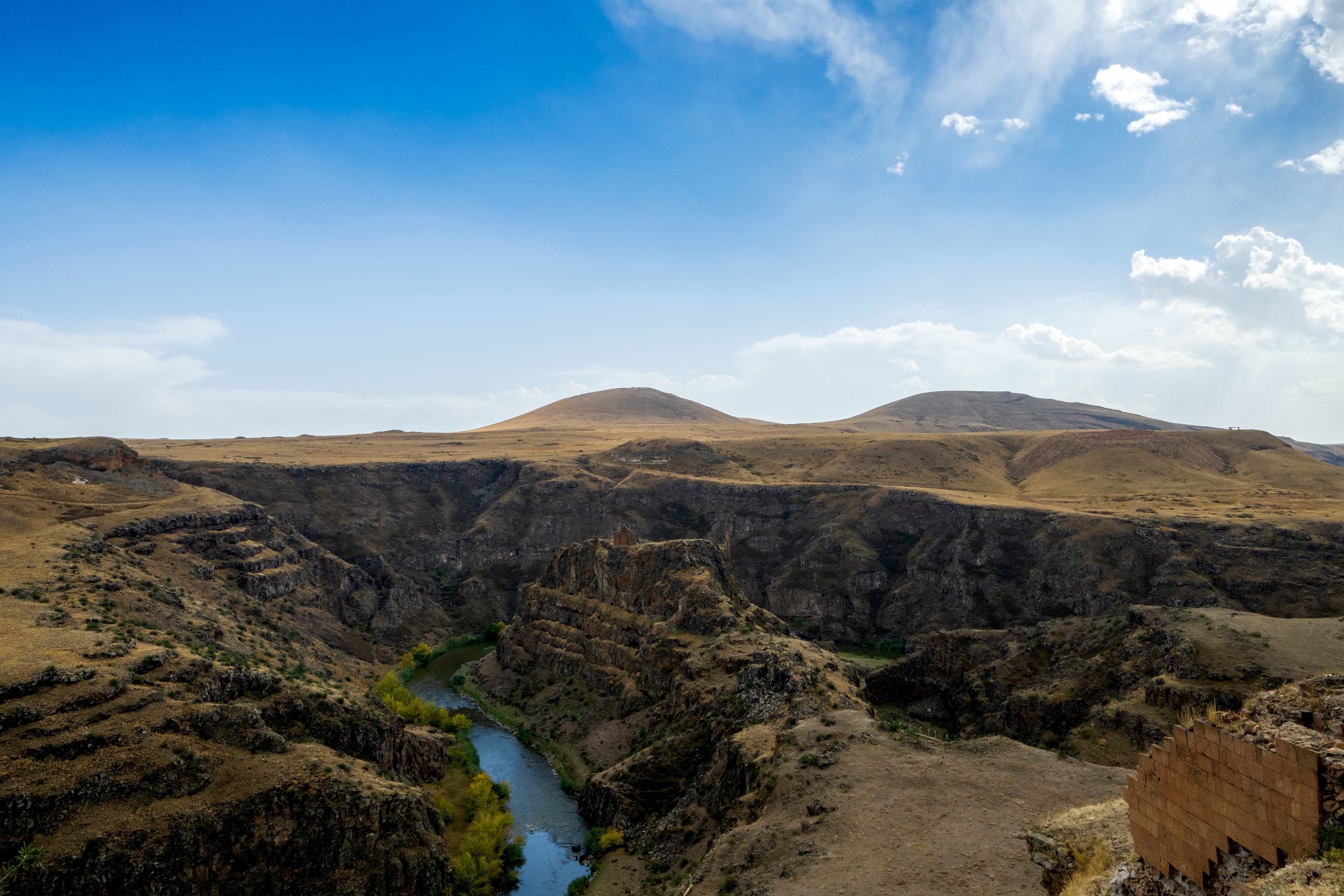 Ani, the city of 1001 churches, of which only ruins of few are still standing. A former capital of Armenian kingdom, now in Turkey next to its border with Armenia
