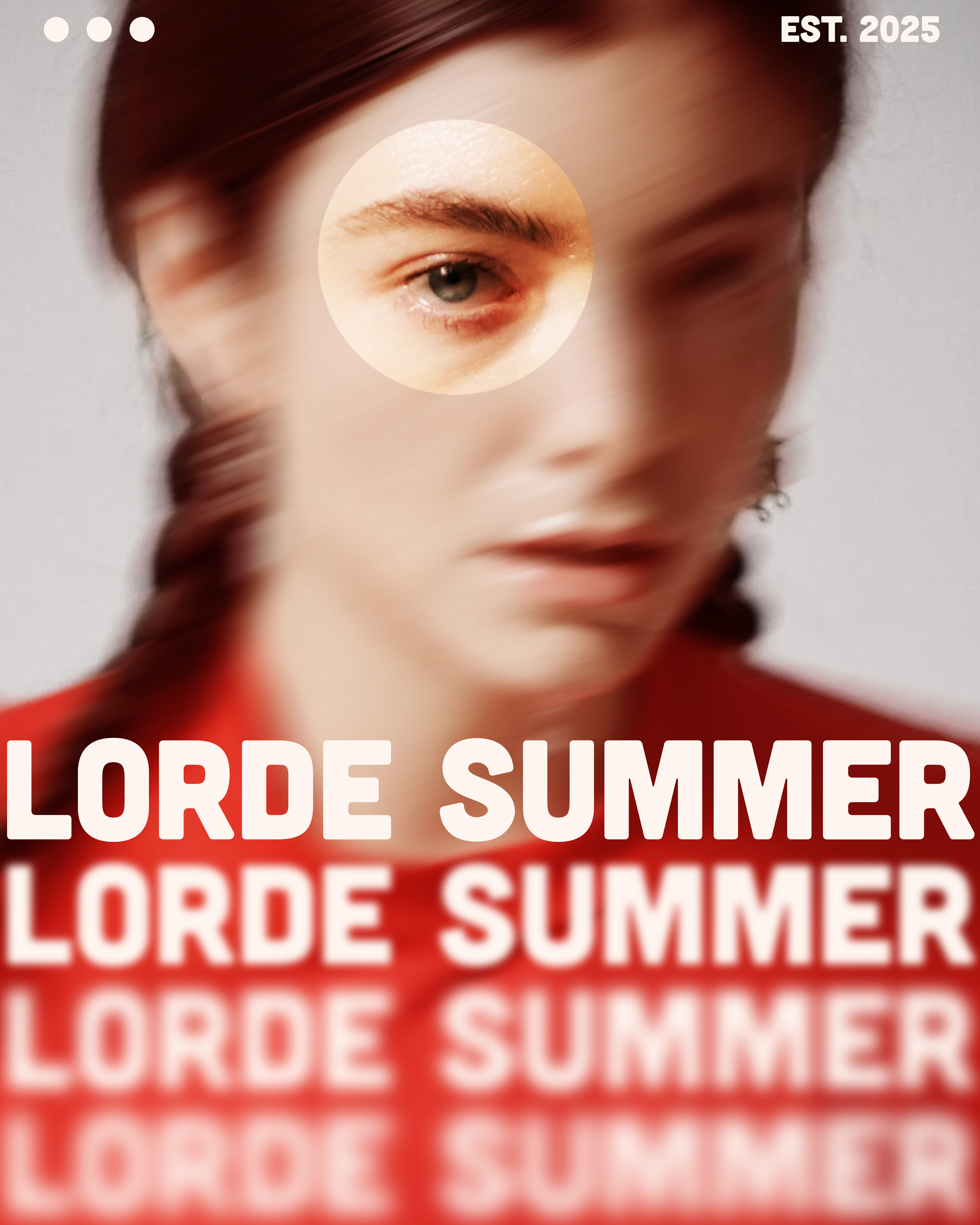 Concept poster for Lorde Summer.