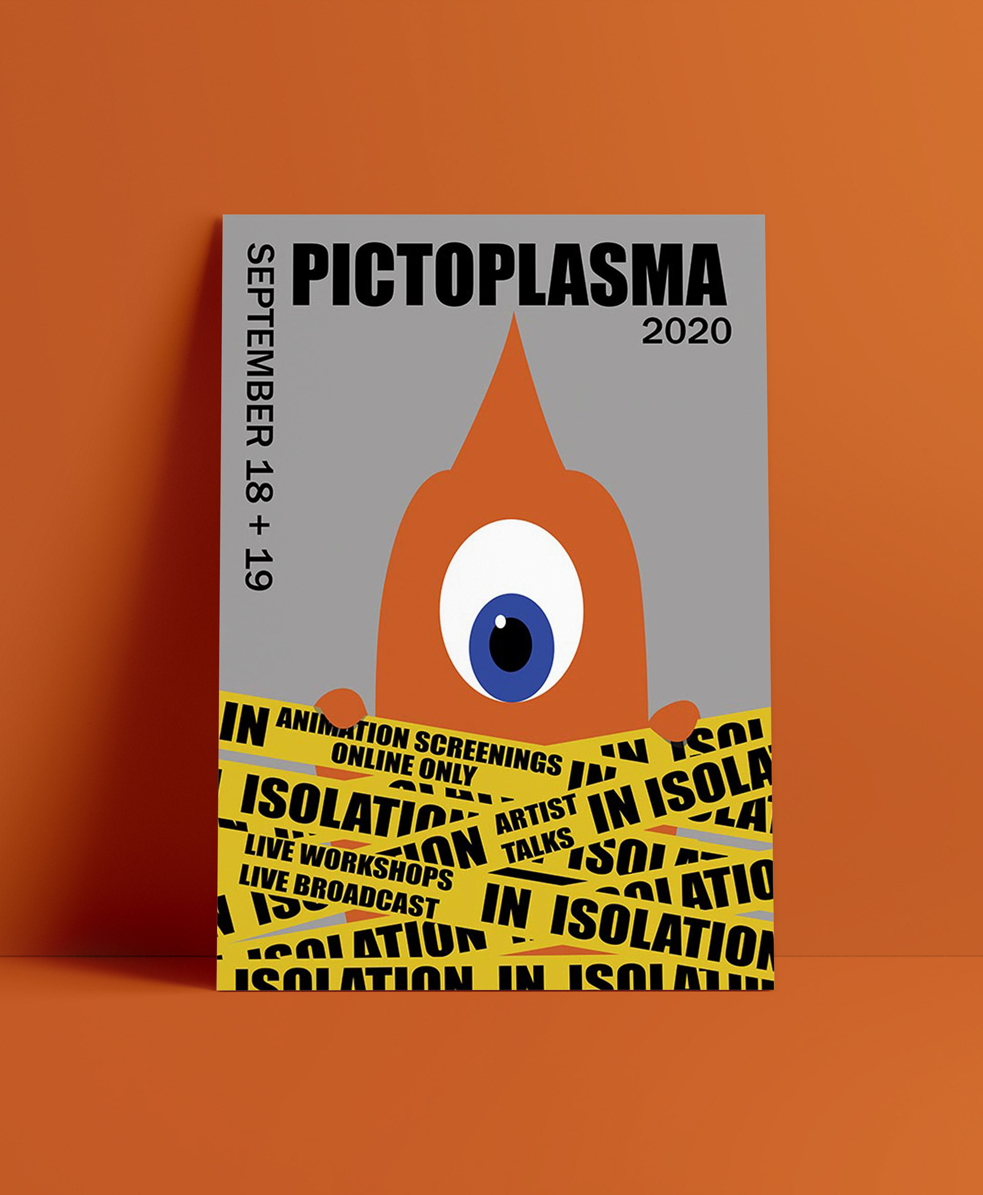 Concept poster for the Pictoplasma conference in 2020 during Covid.