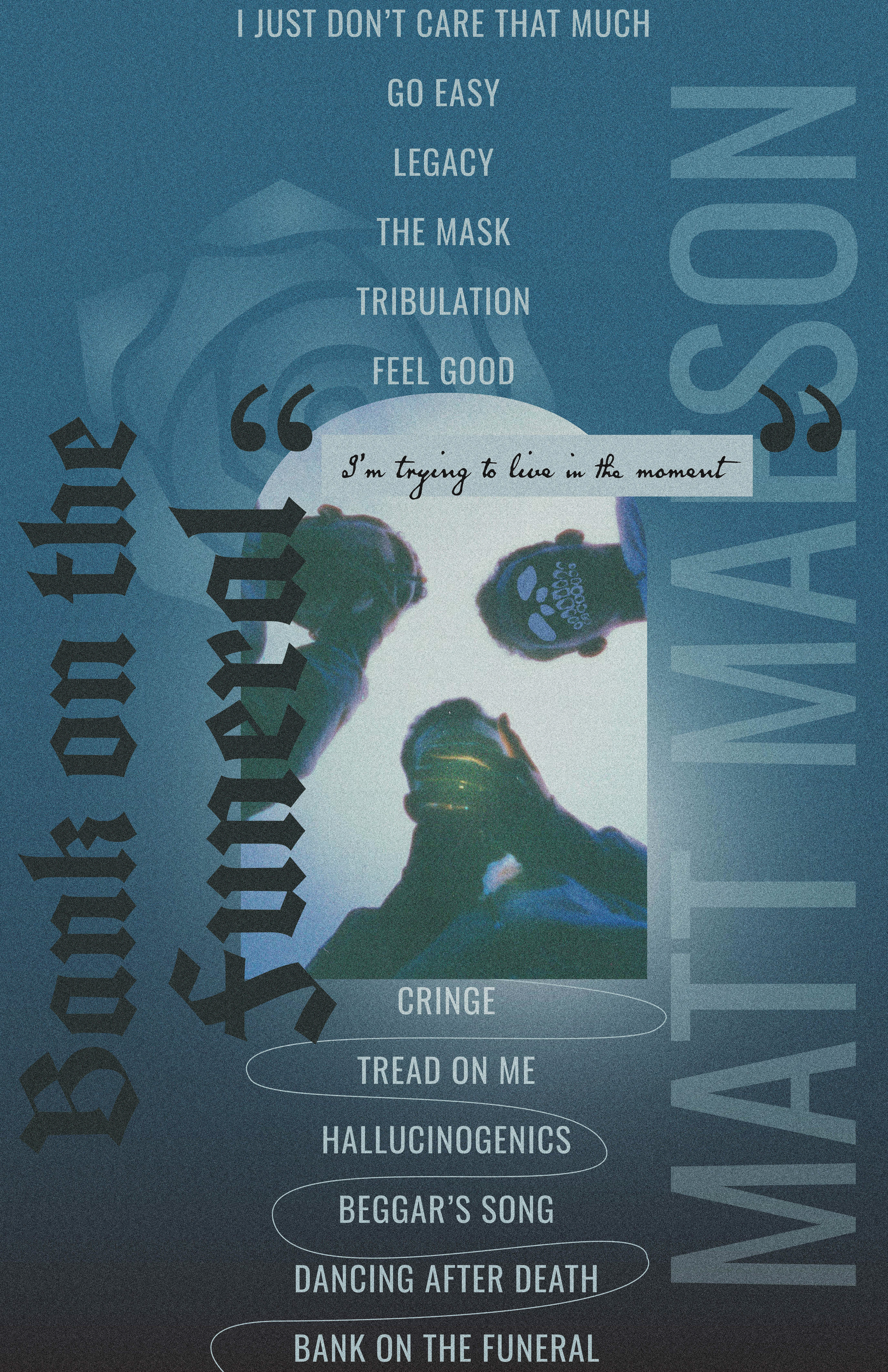 Concept poster for Matt Maeson's "Bank on the Funeral".