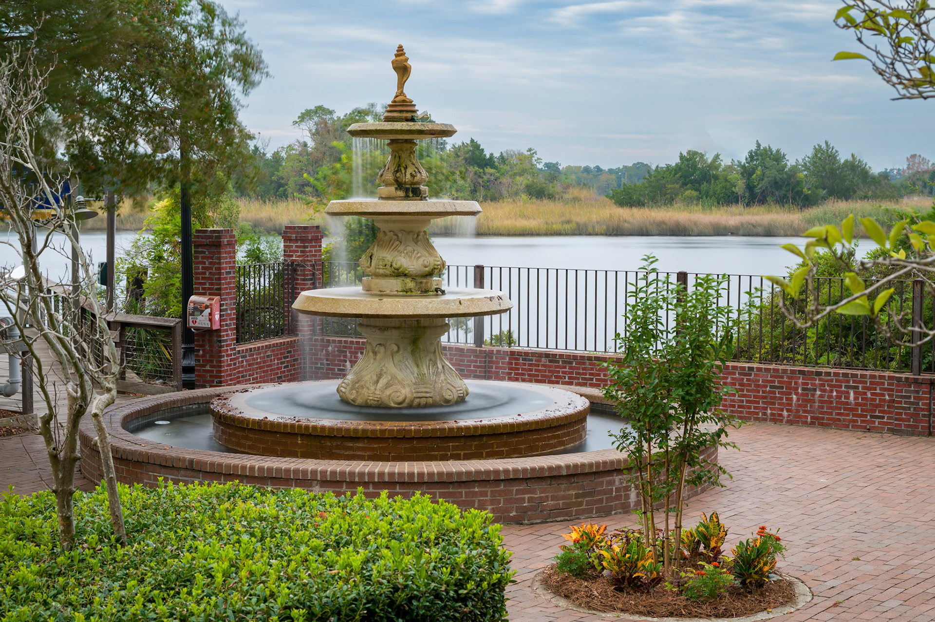 Fountain in Joseph Rainey Park