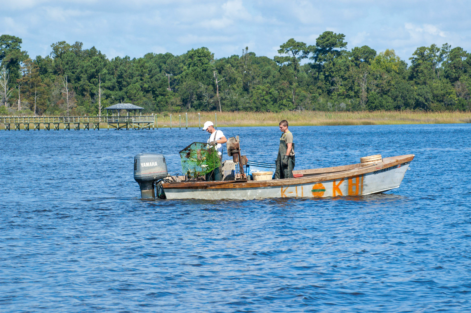 Crabbers getting their catch