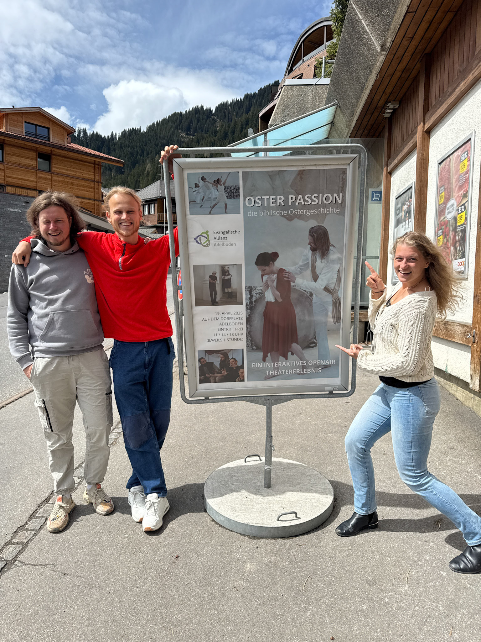 Advert in Adelboden, Switserland