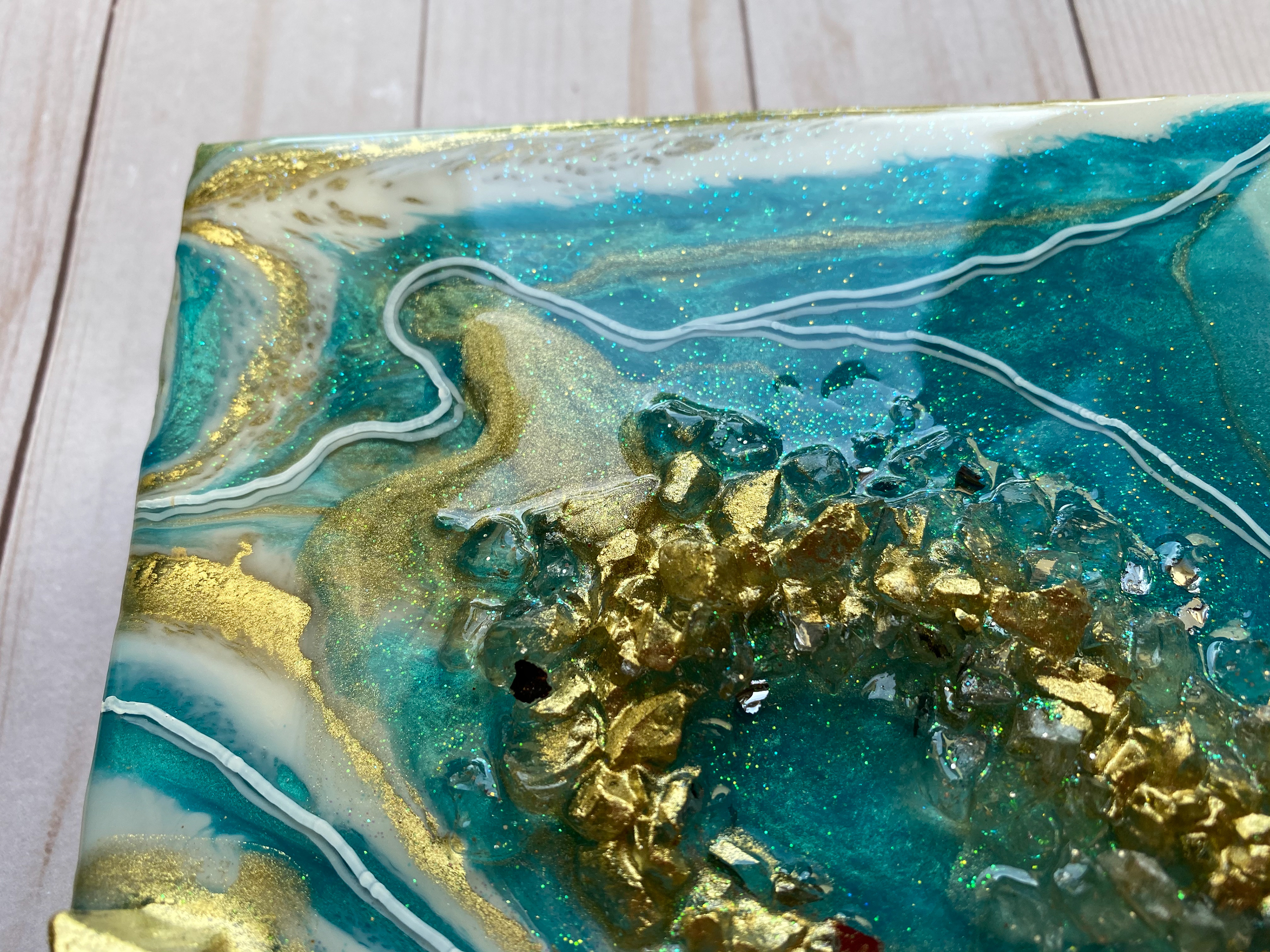 Agate Coasters  Soft Teal - Small – Soulspa Resin Art