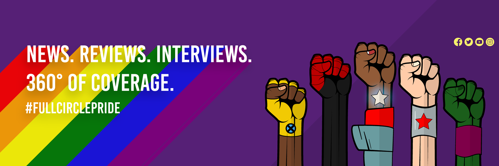 Full Circle Cinema Pride 2020 Twitter Cover Photo