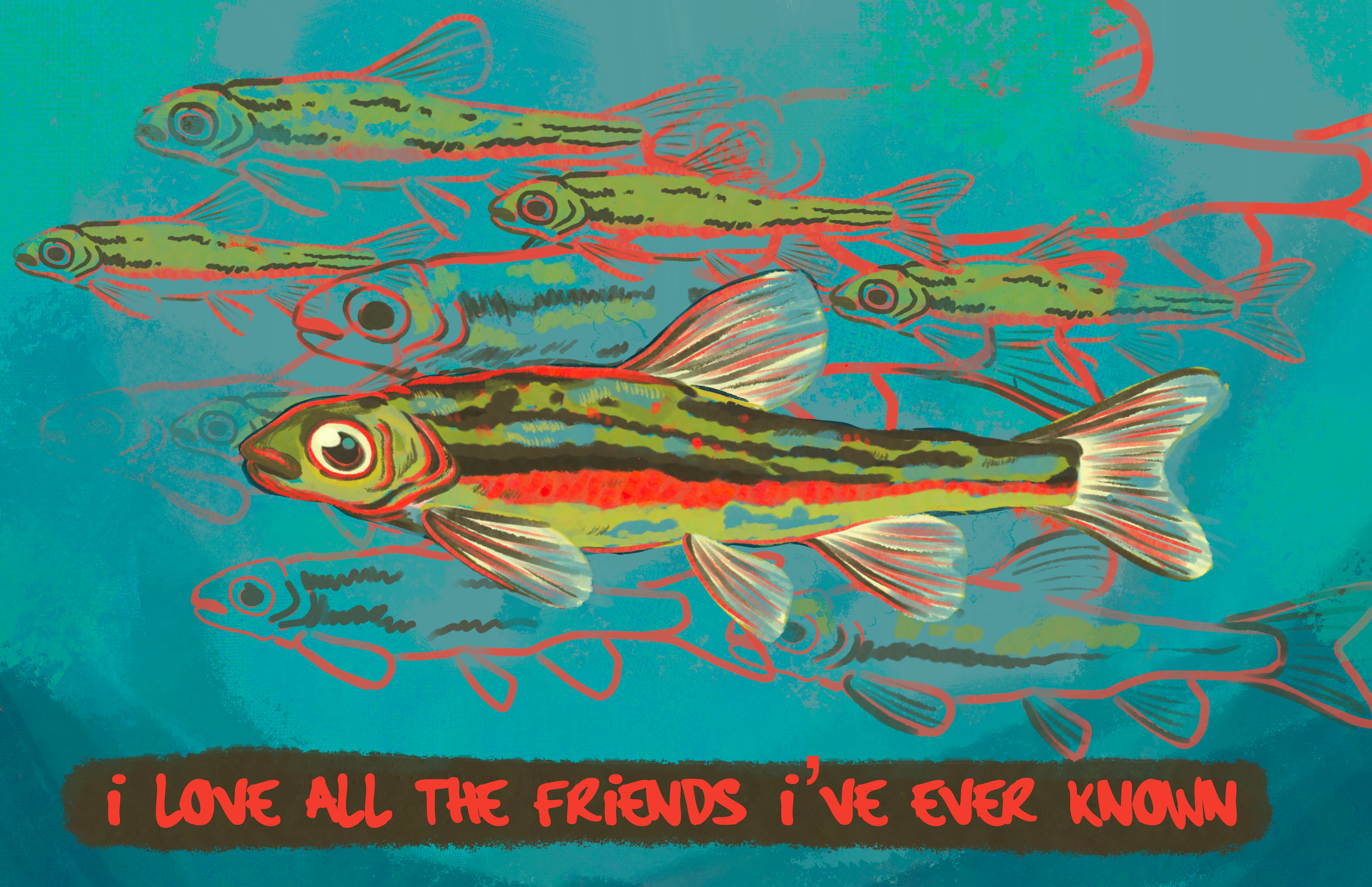 i love you, digital painting