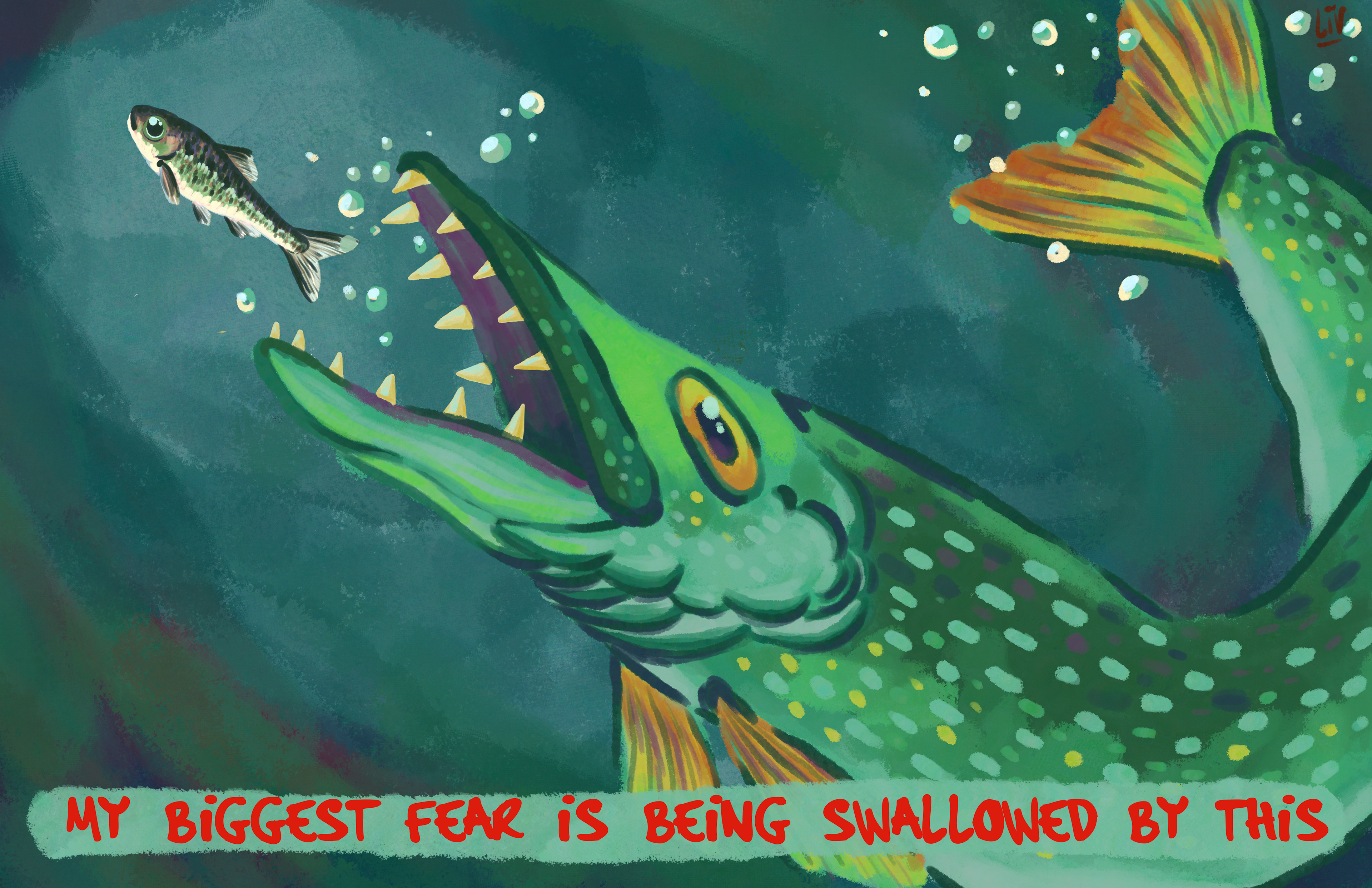 my biggest fear, digital painting