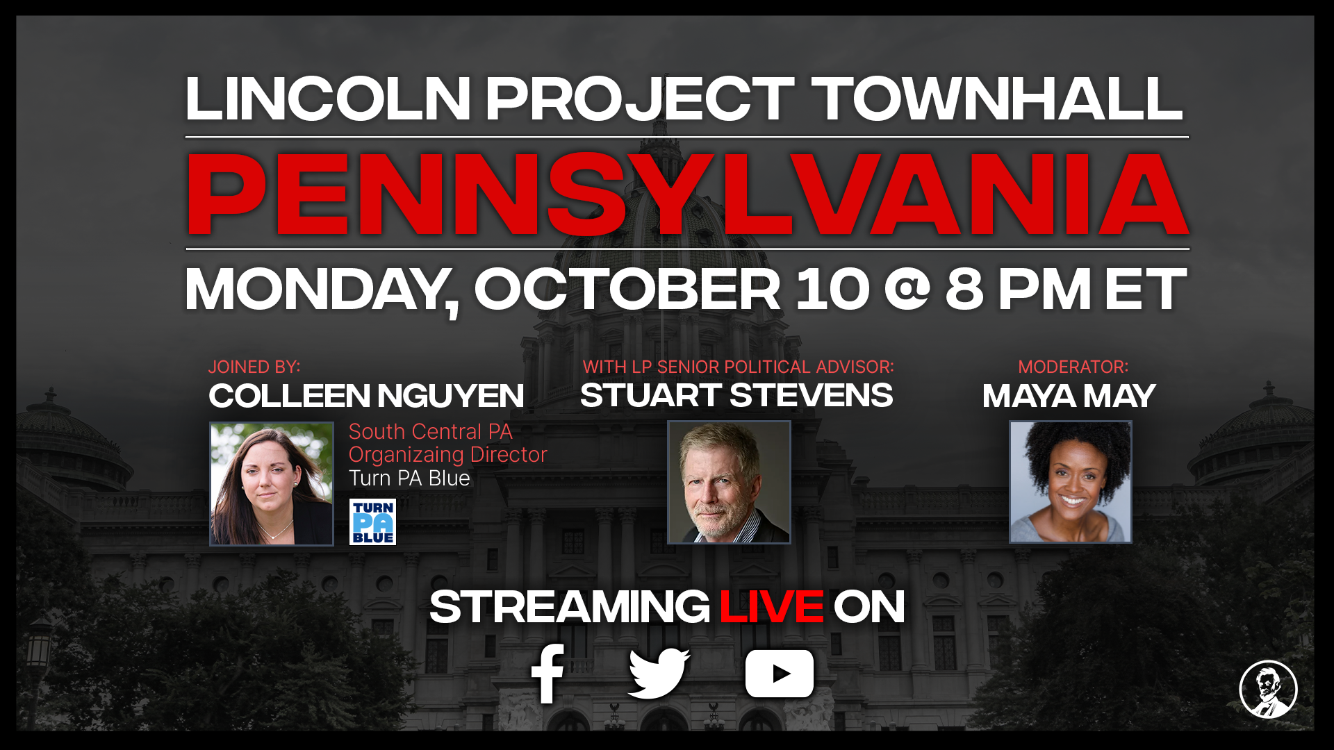 Pennsylvania Townhall Graphic