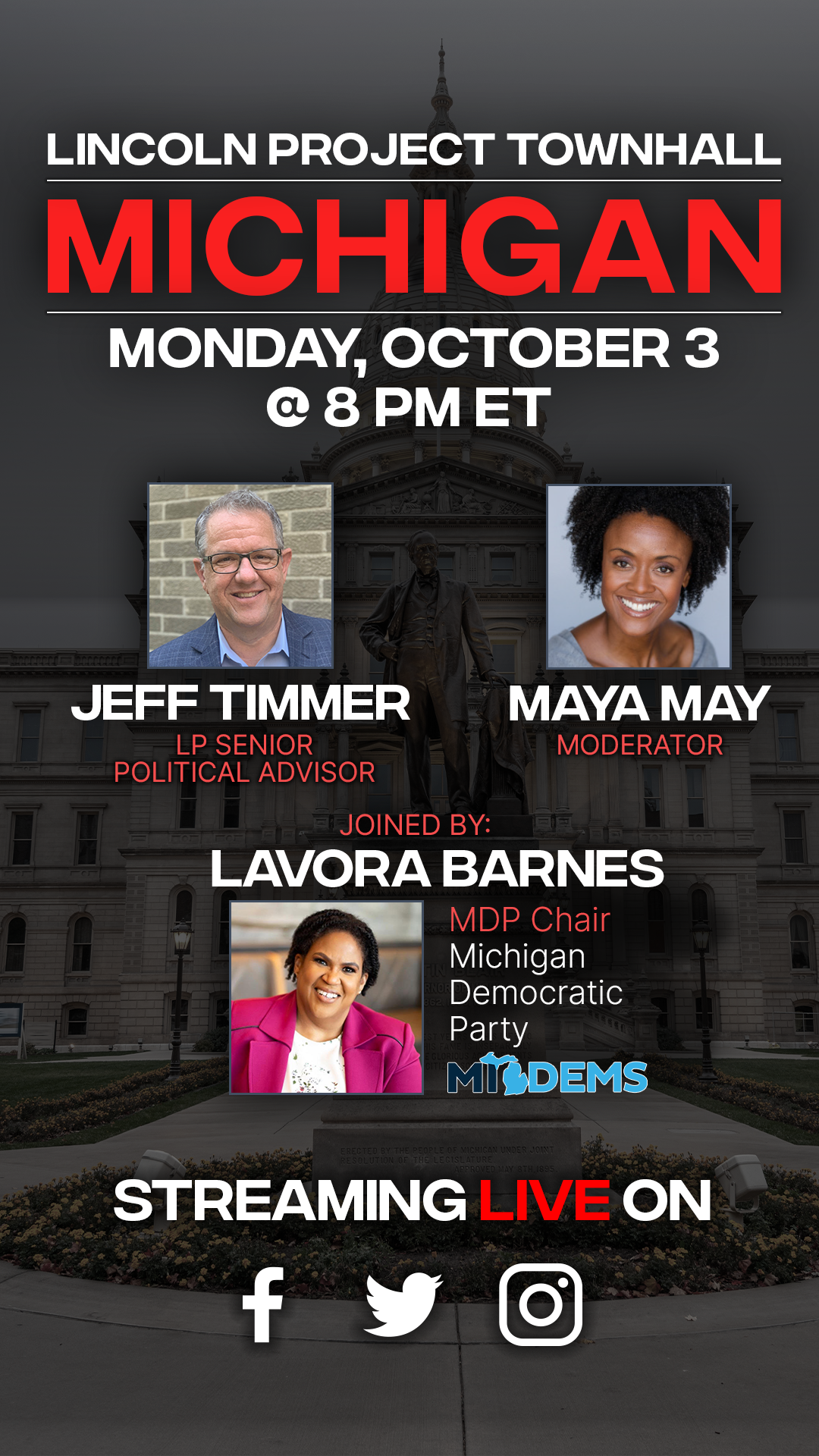 Michigan Townhall Graphic