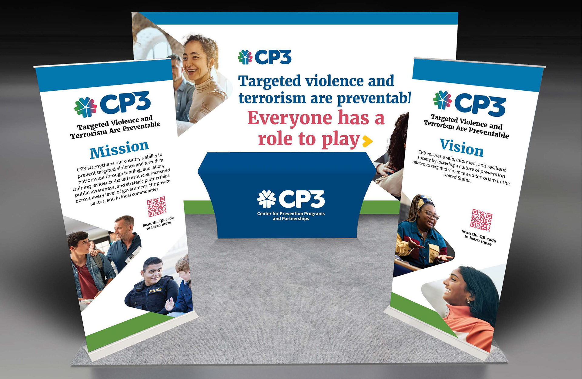 Backdrop & pop-up banners