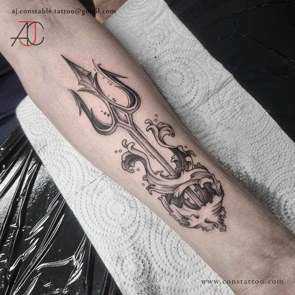 Trident Tattoo Design
