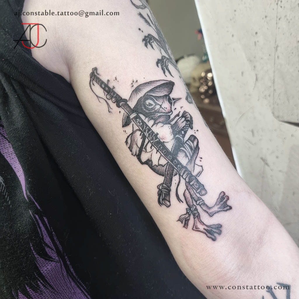 Japanese Frog Tattoo