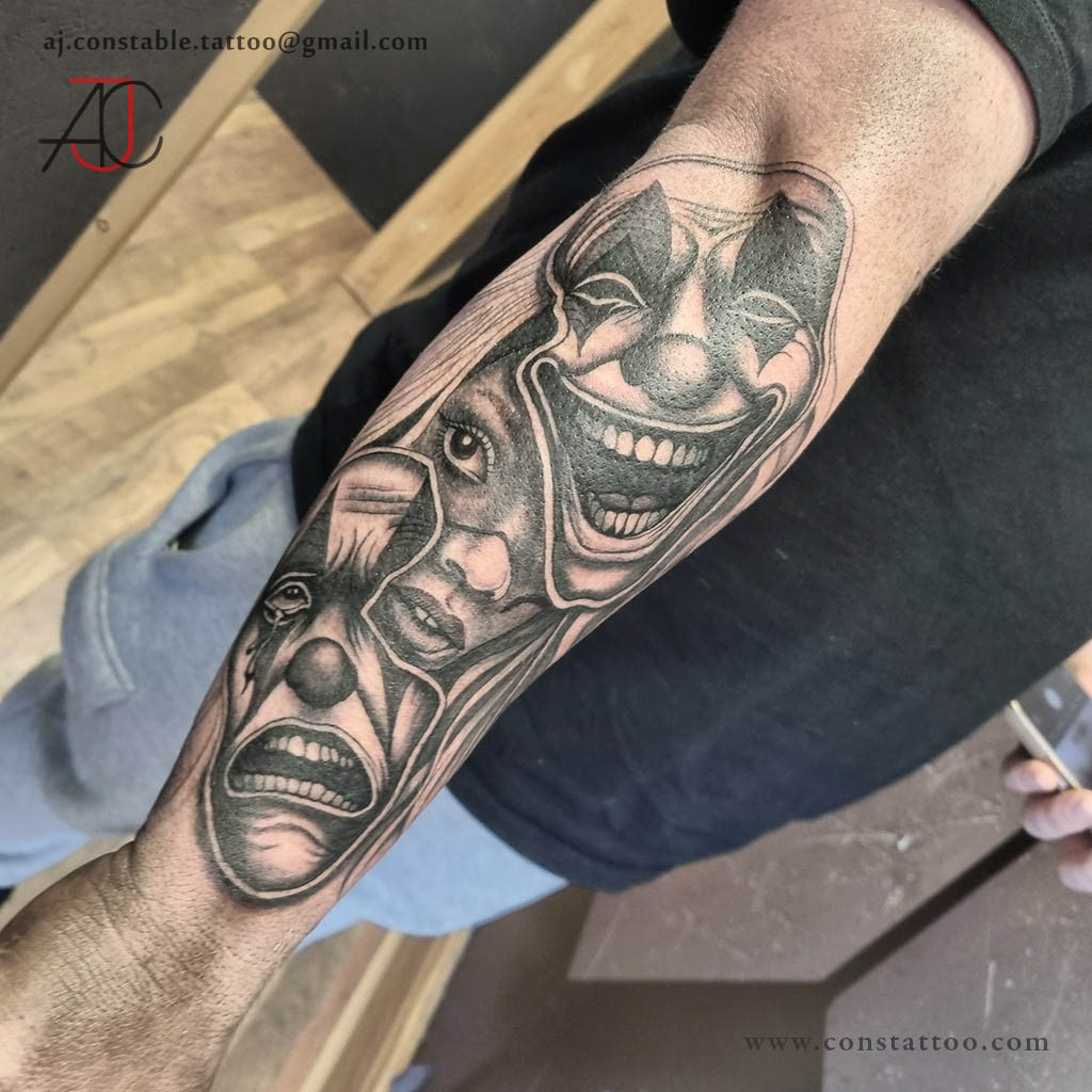 Laugh Now Cry Later Tattoo - AJ Constable Tattoo