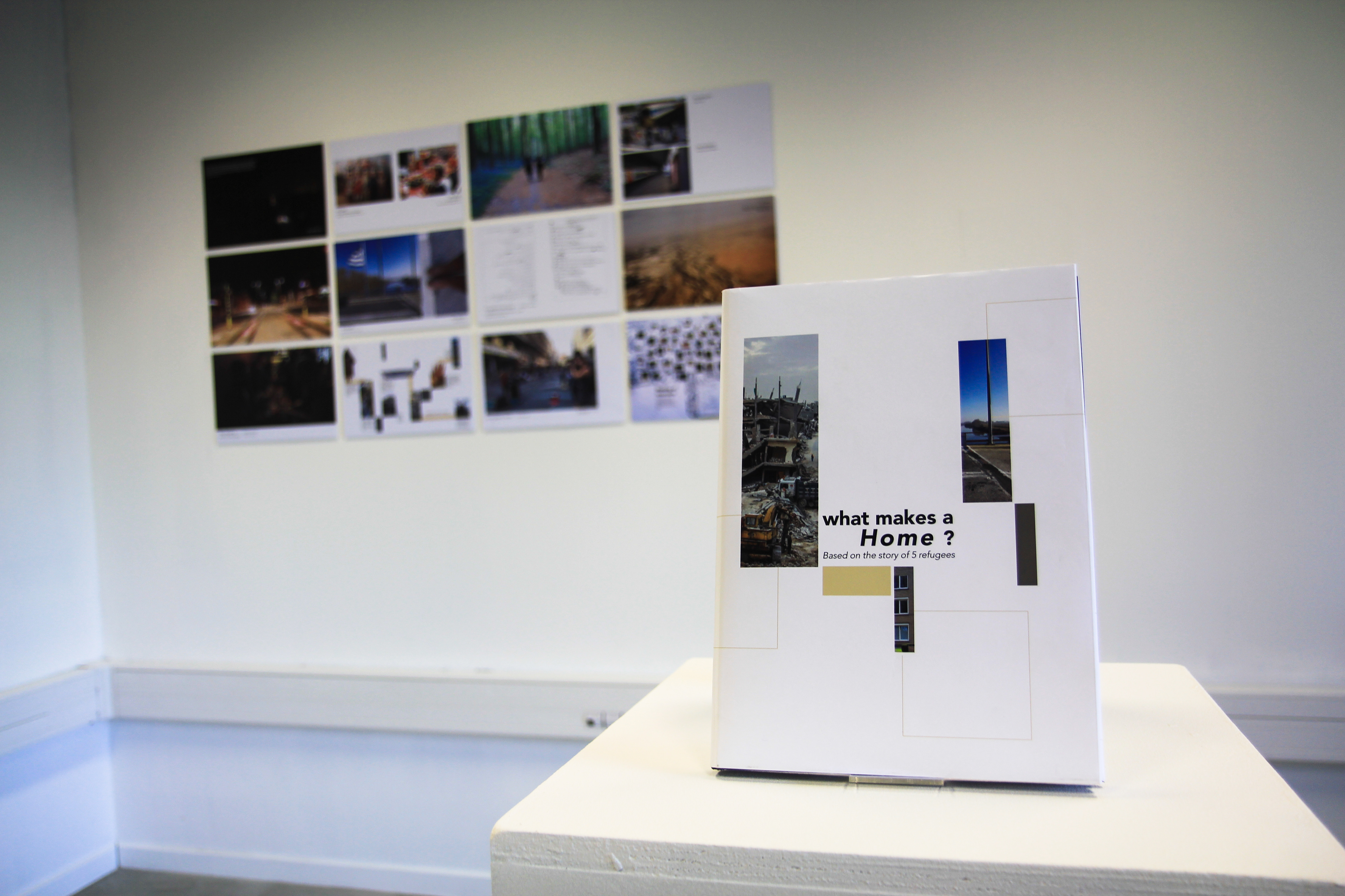 book in exhibition room