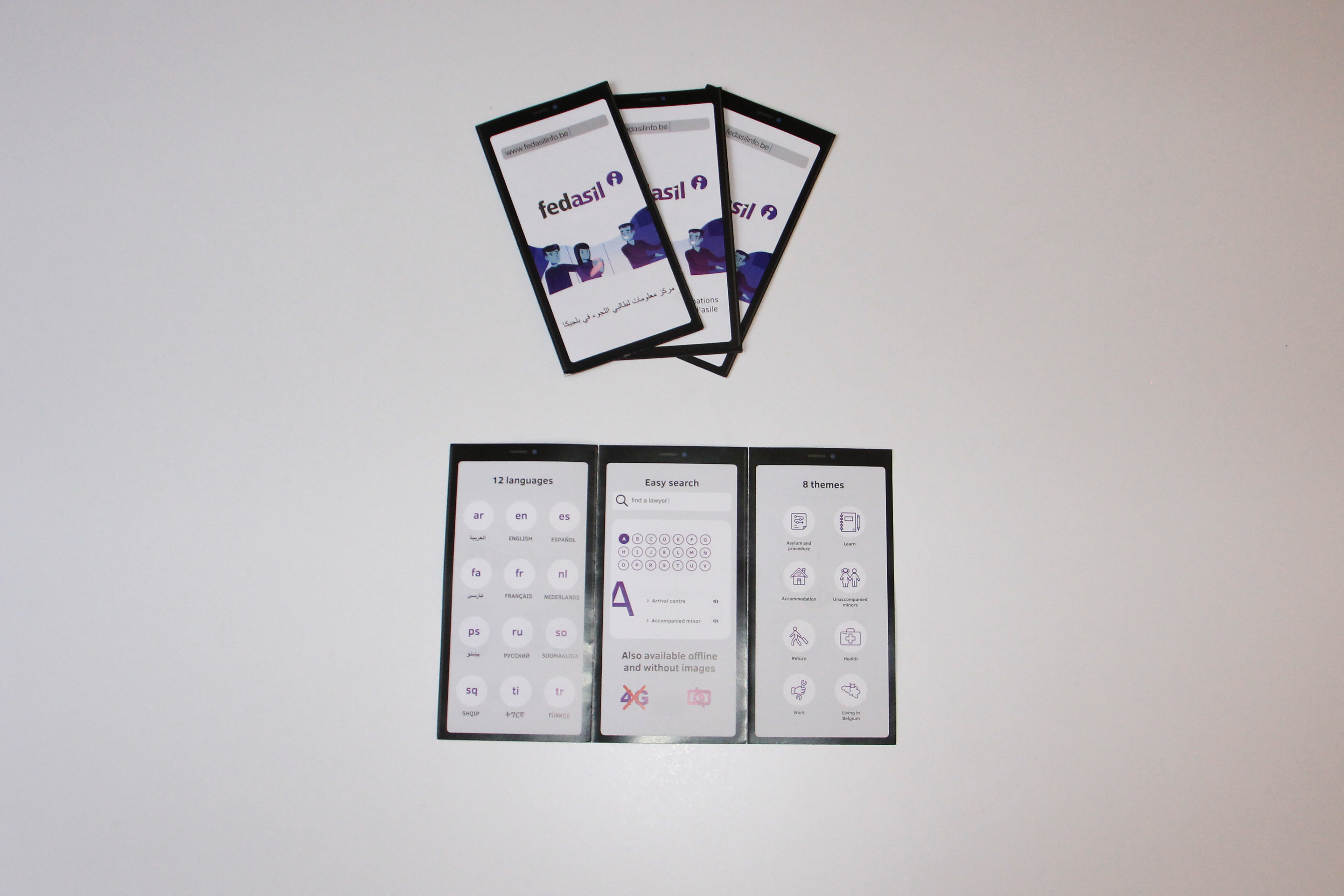 Fedasil info app - available in 12 languages