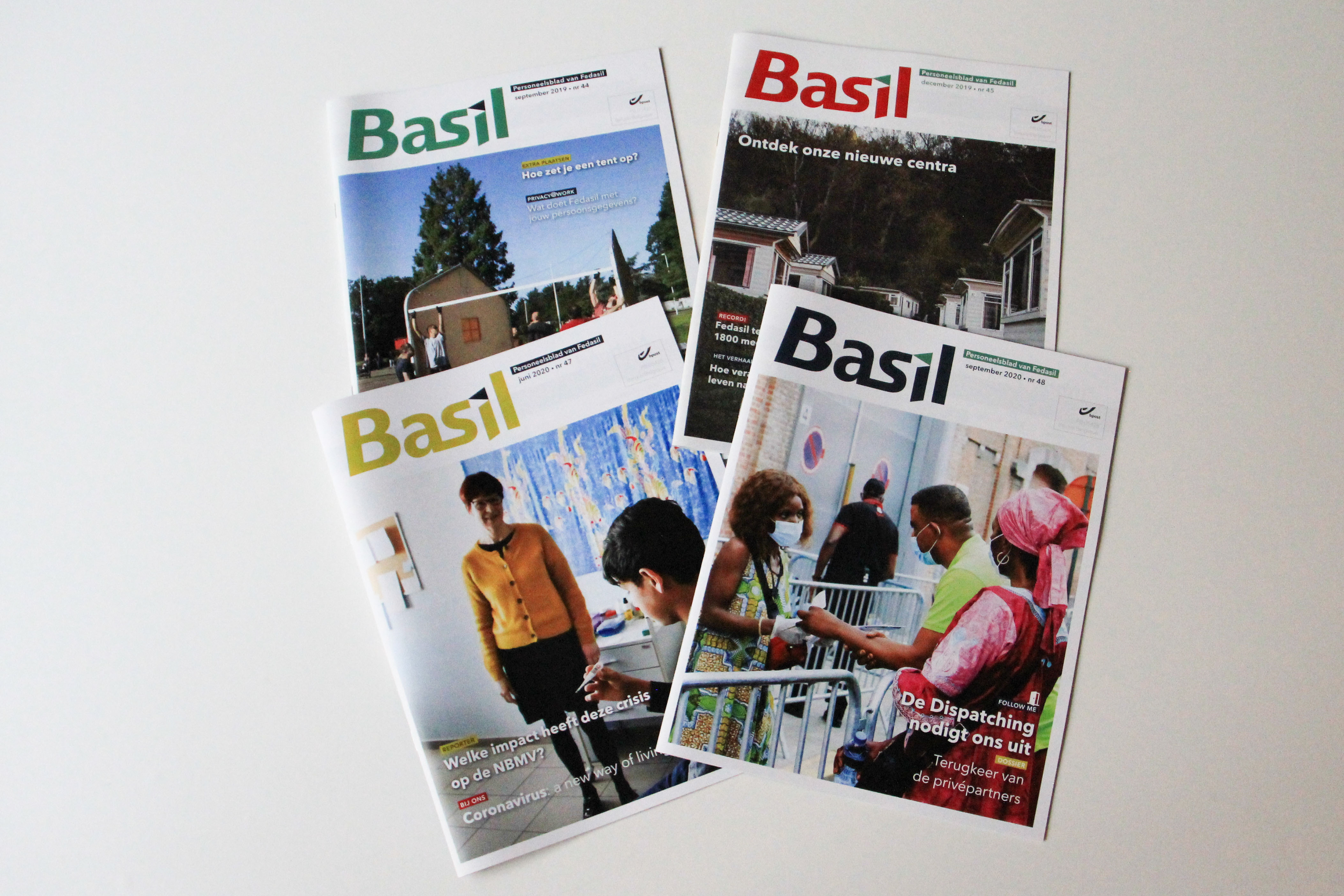 Covers from 4 Basil magazines that I made