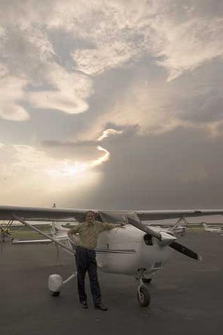 "Beat the storm back" digitally photographed with remote