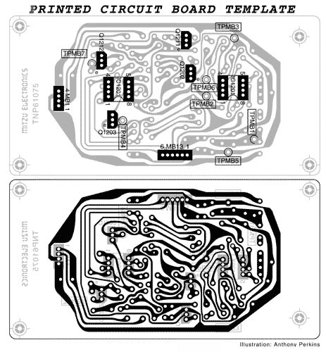 Printed circuit board drawn in Illustrator