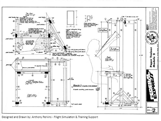 Module 2 panel holder for Second Officer's Station
