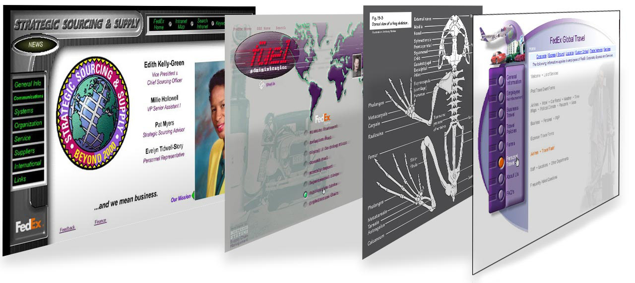 Corporate websites and web pages created in Photoshop, Illustrator, Dreamweaver, Storyline and Flash