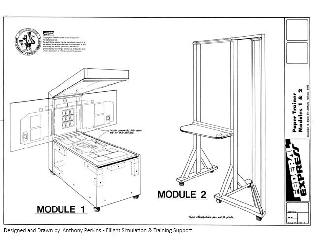Cover page for 20"x30" papertrainer construction drawings
