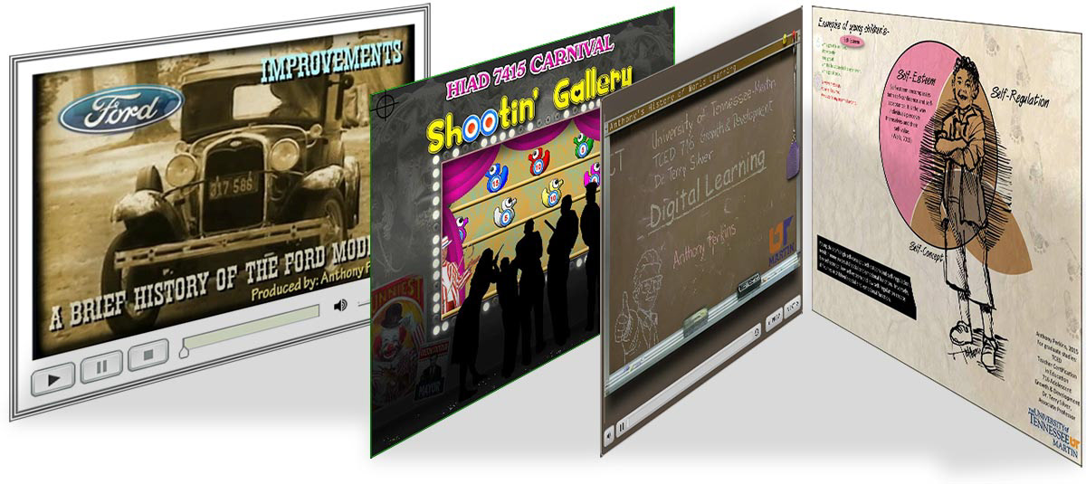 Corporate and graduate websites and web pages created in Photoshop, Illustrator, Flash, Dreamweaver, Storyline and MUSE