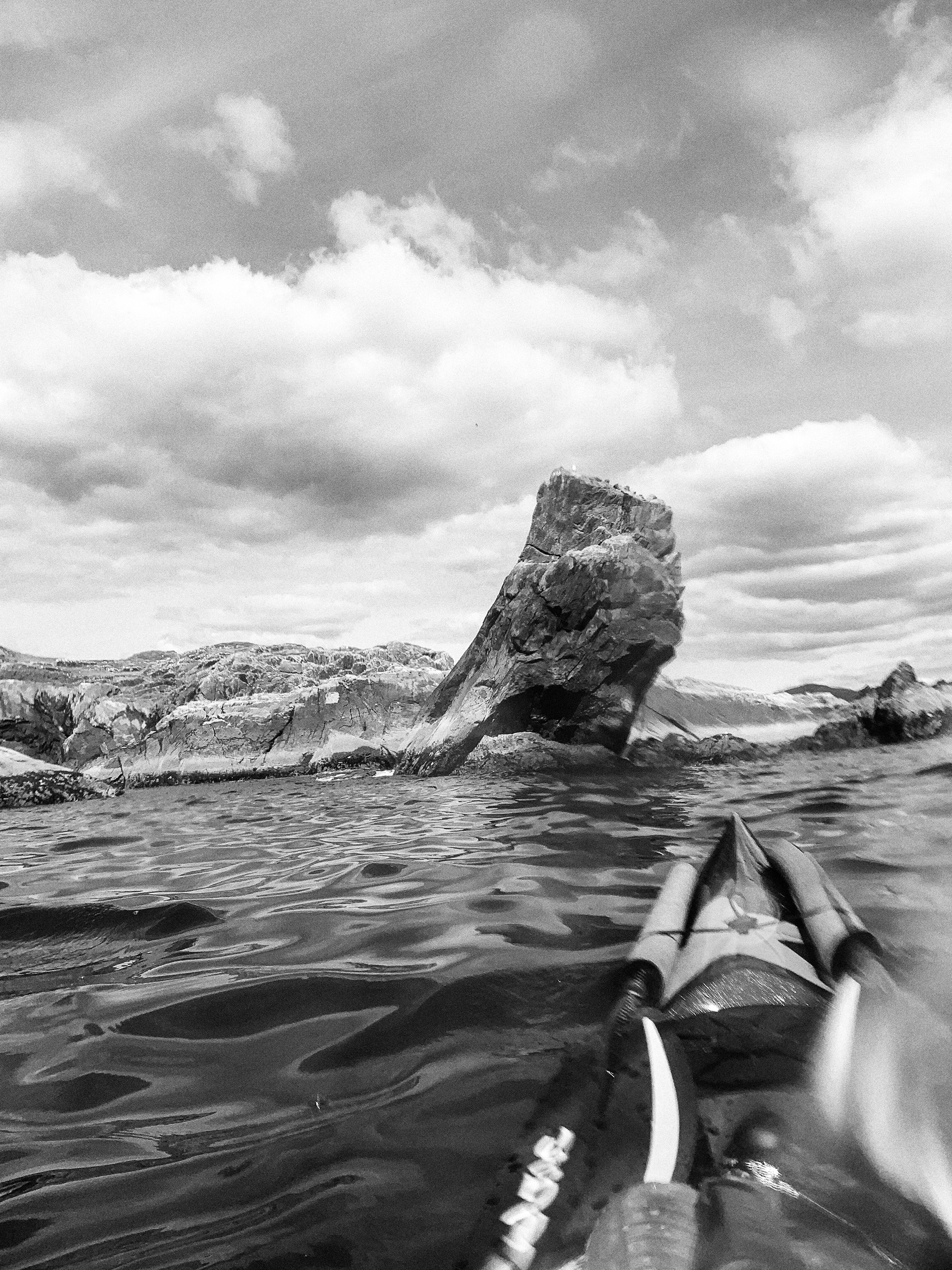 Sea stack near Pulleen Harbor