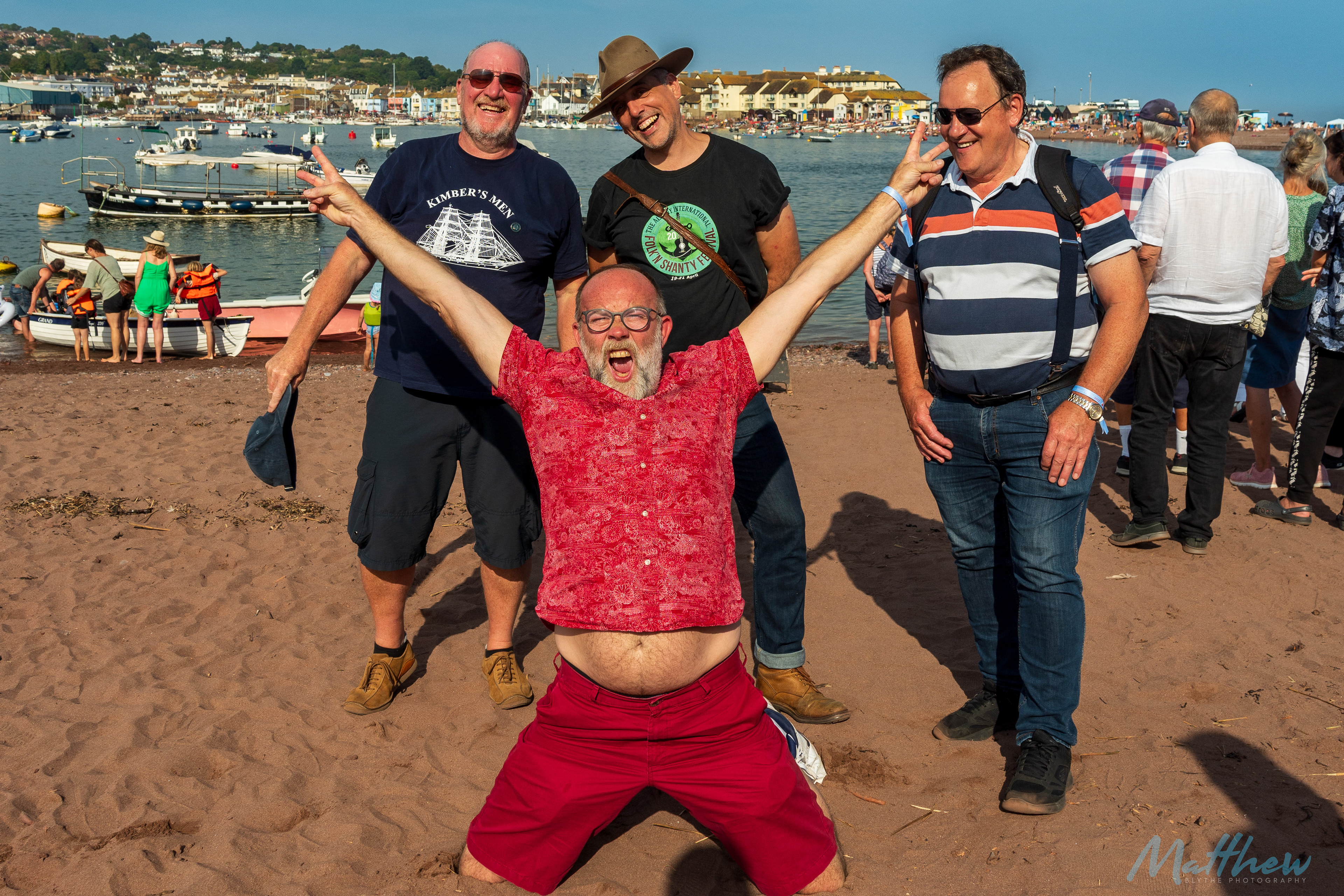 Shanty band Kimber's Men at the Teign Maritime & Shanty Festival