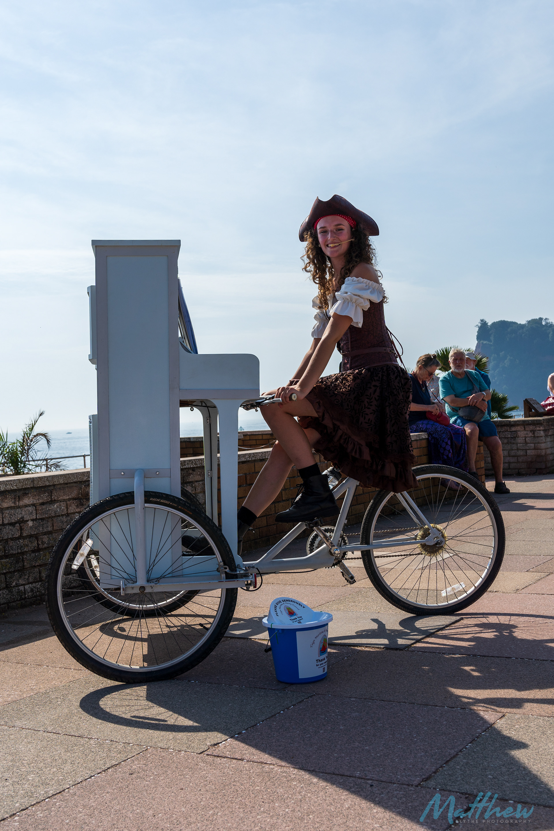 Anne-Marie Piano at the Teign Maritime & Shanty Festival