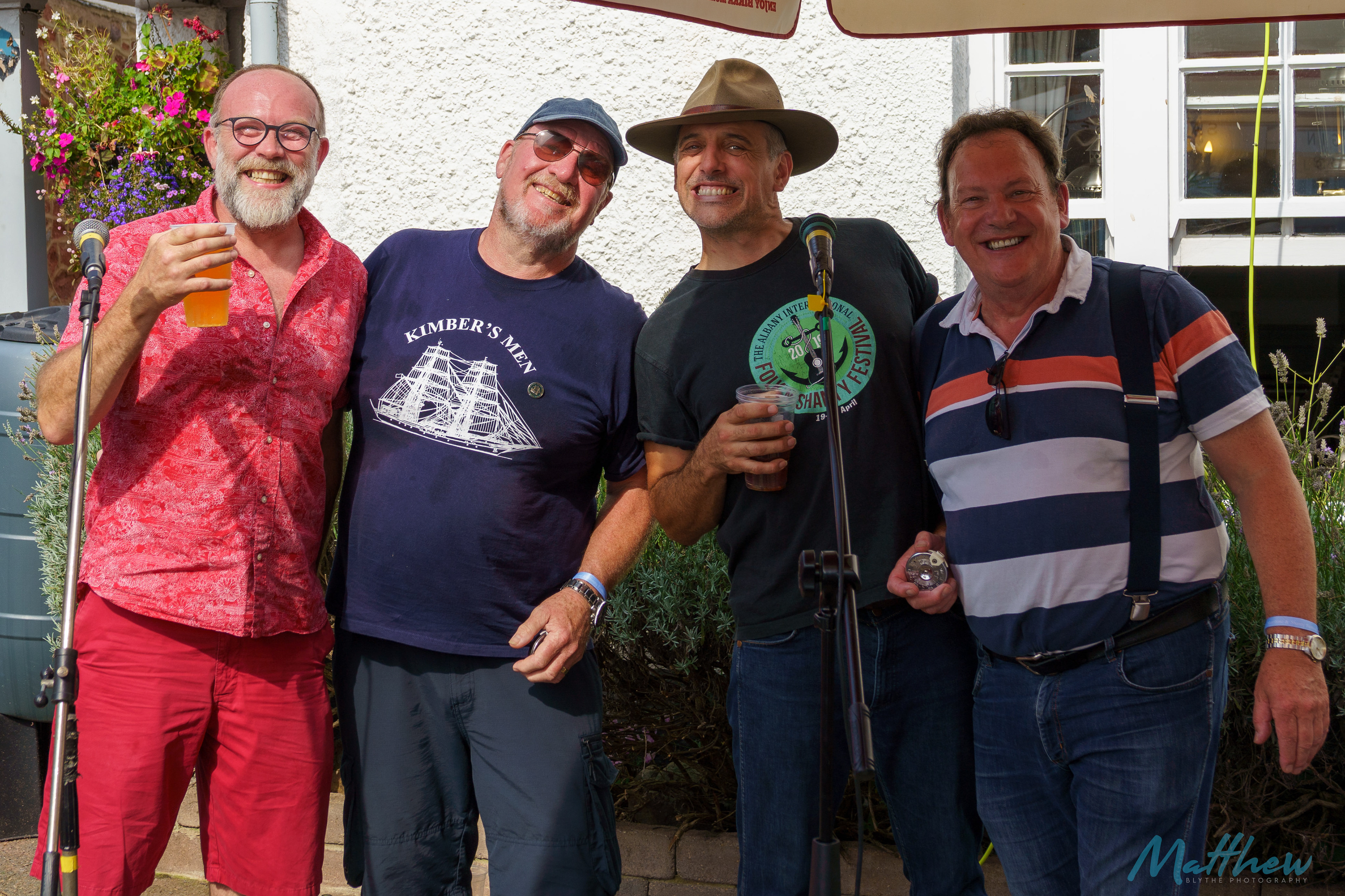 Shanty band Kimber's Men at the Teign Maritime & Shanty Festival