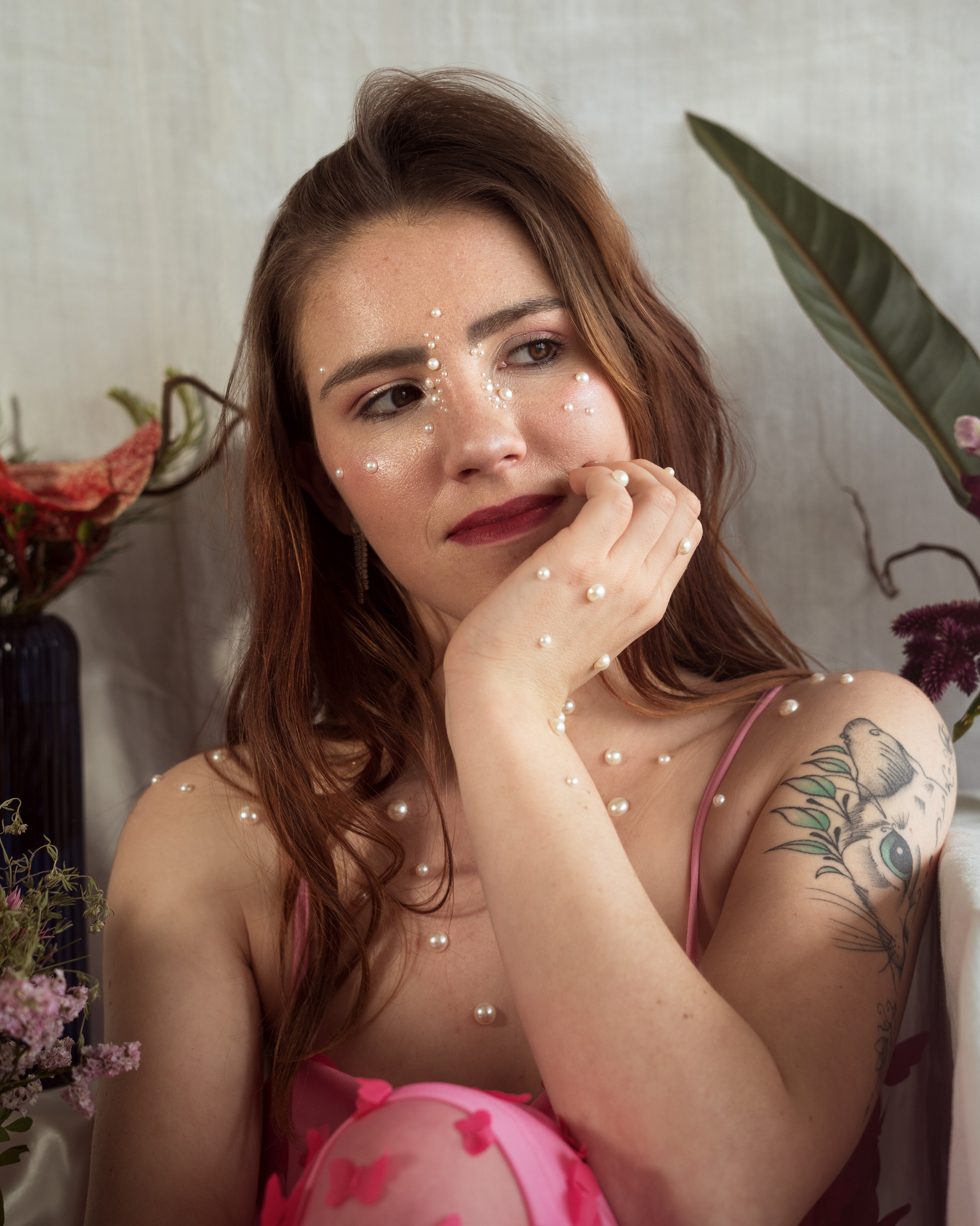 Emilie - Séance Fleurs et Perles