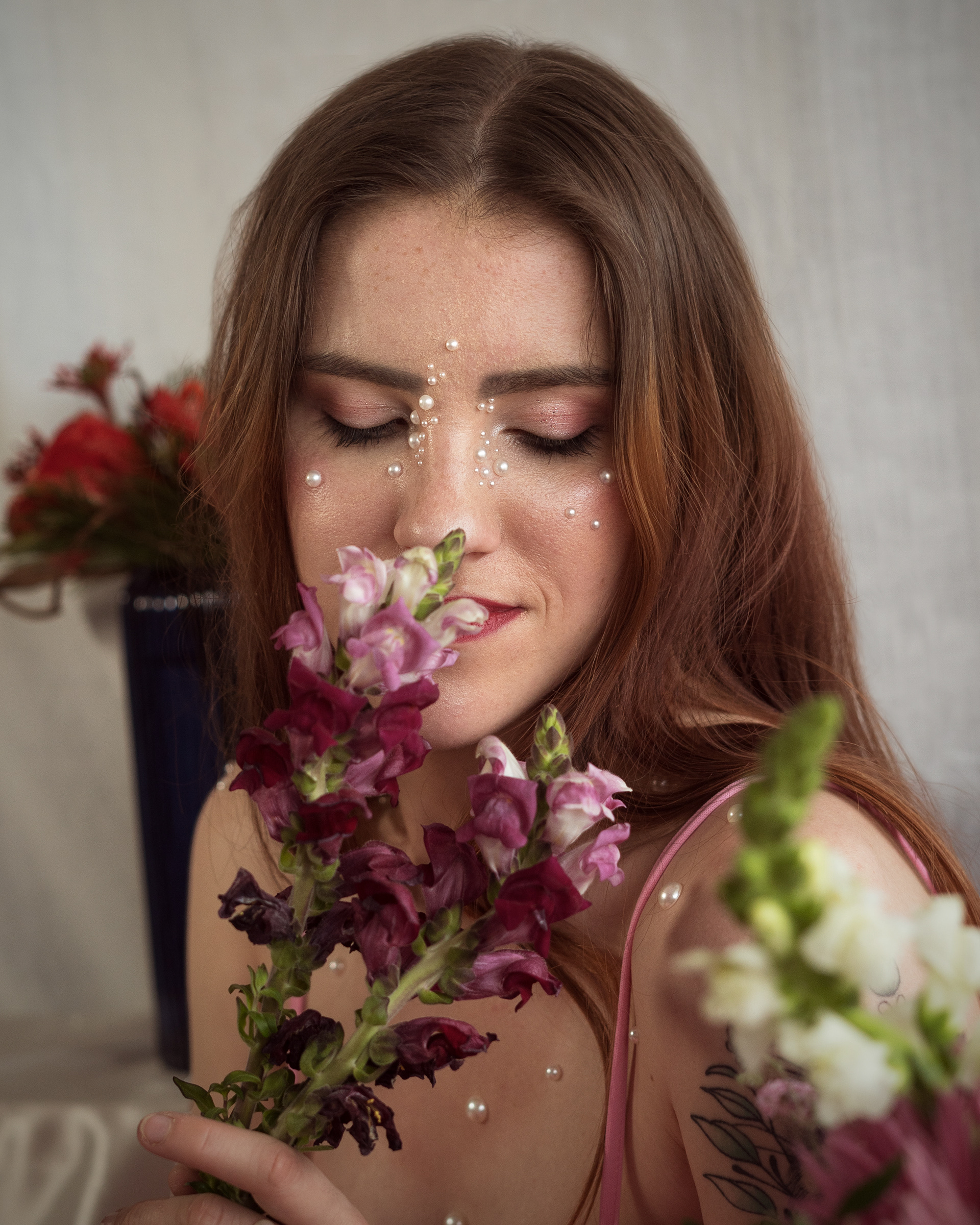 Emilie - Séance Fleurs et Perles