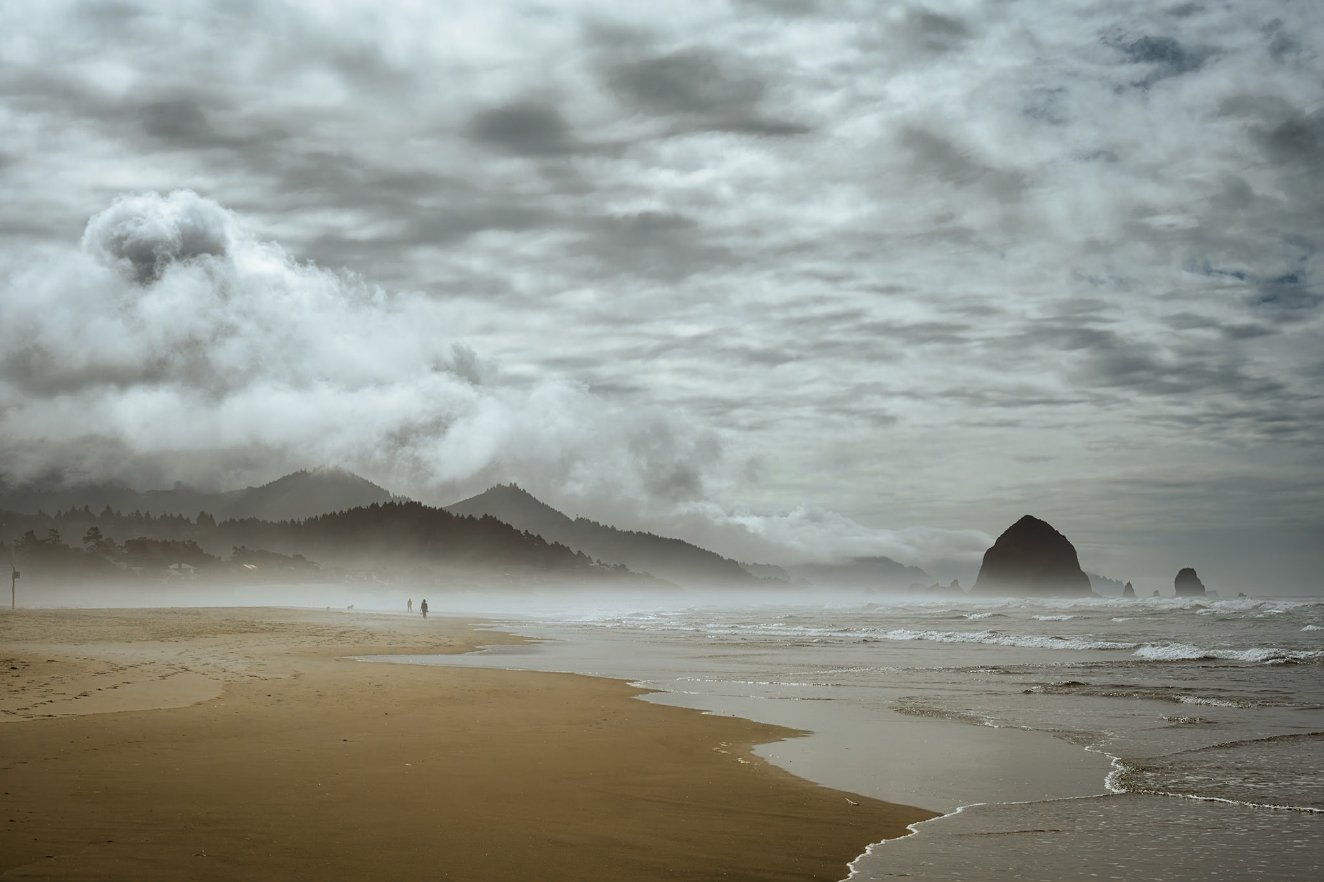 Foggy Cannon Beach, Oregon